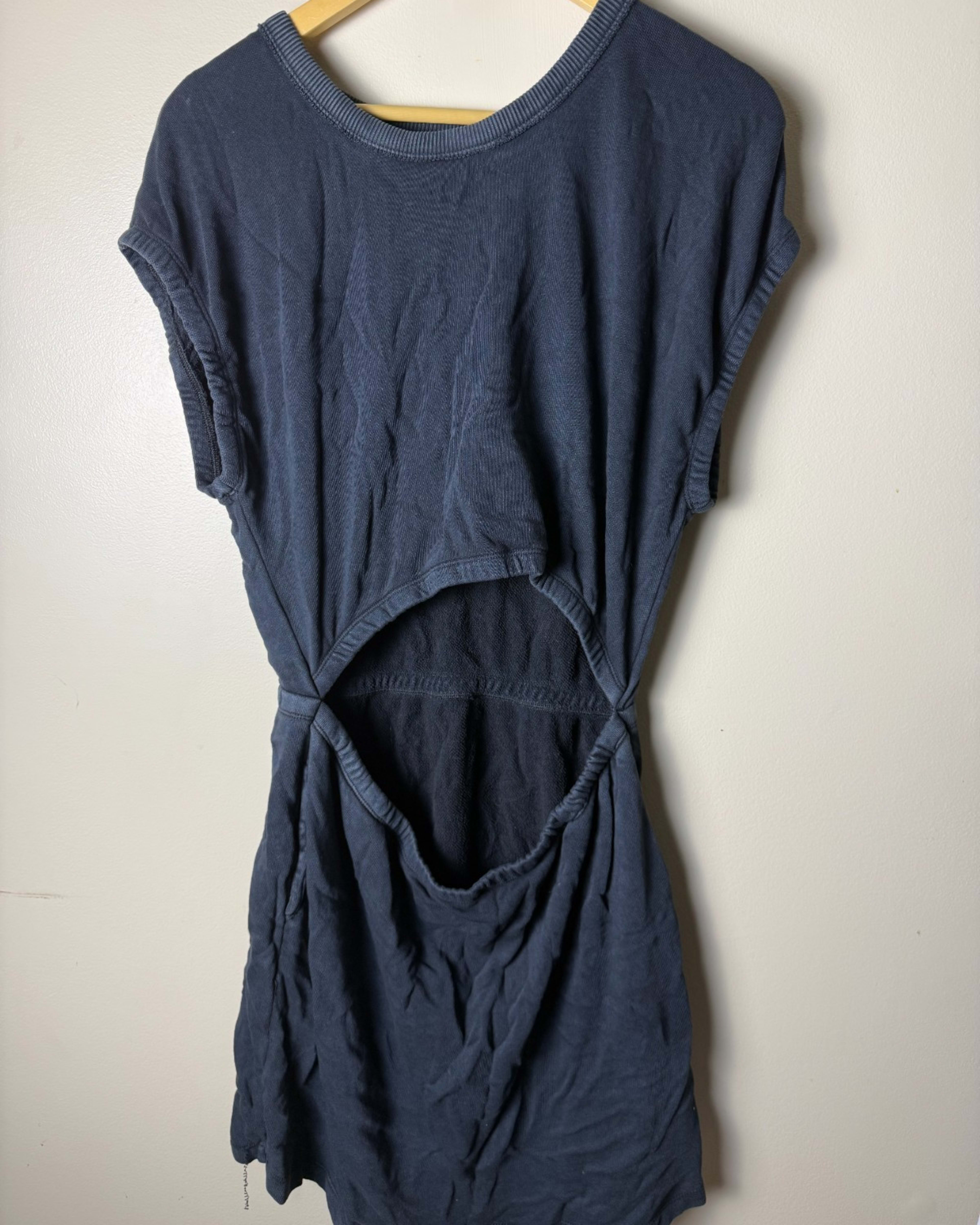 Offline By Aerie Cut Out Dress  Athleisure Pockets Womens L Blue