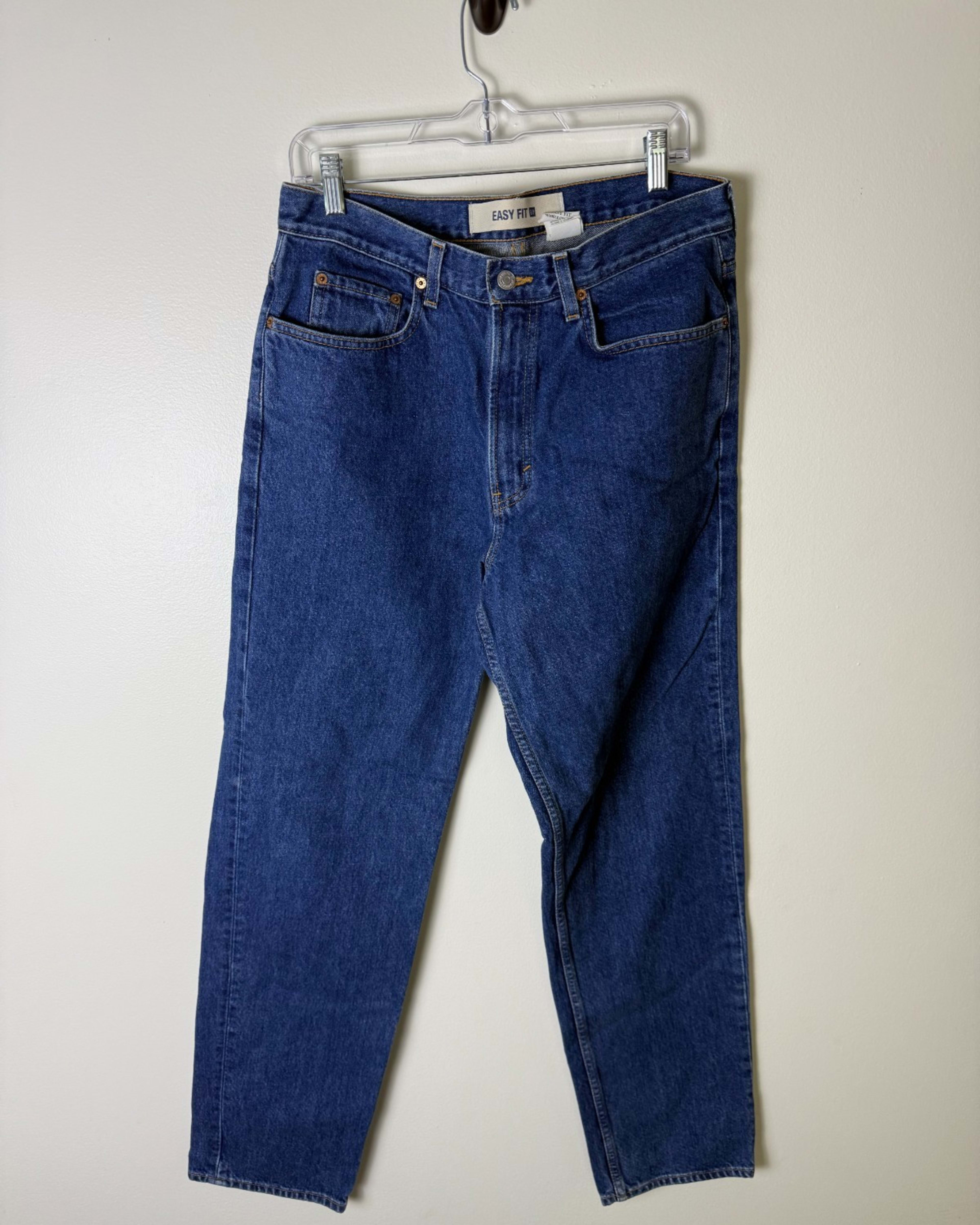Gap Vintage Easy Fit Jeans Medium Wash Denim Classic Straight Mens 32x32