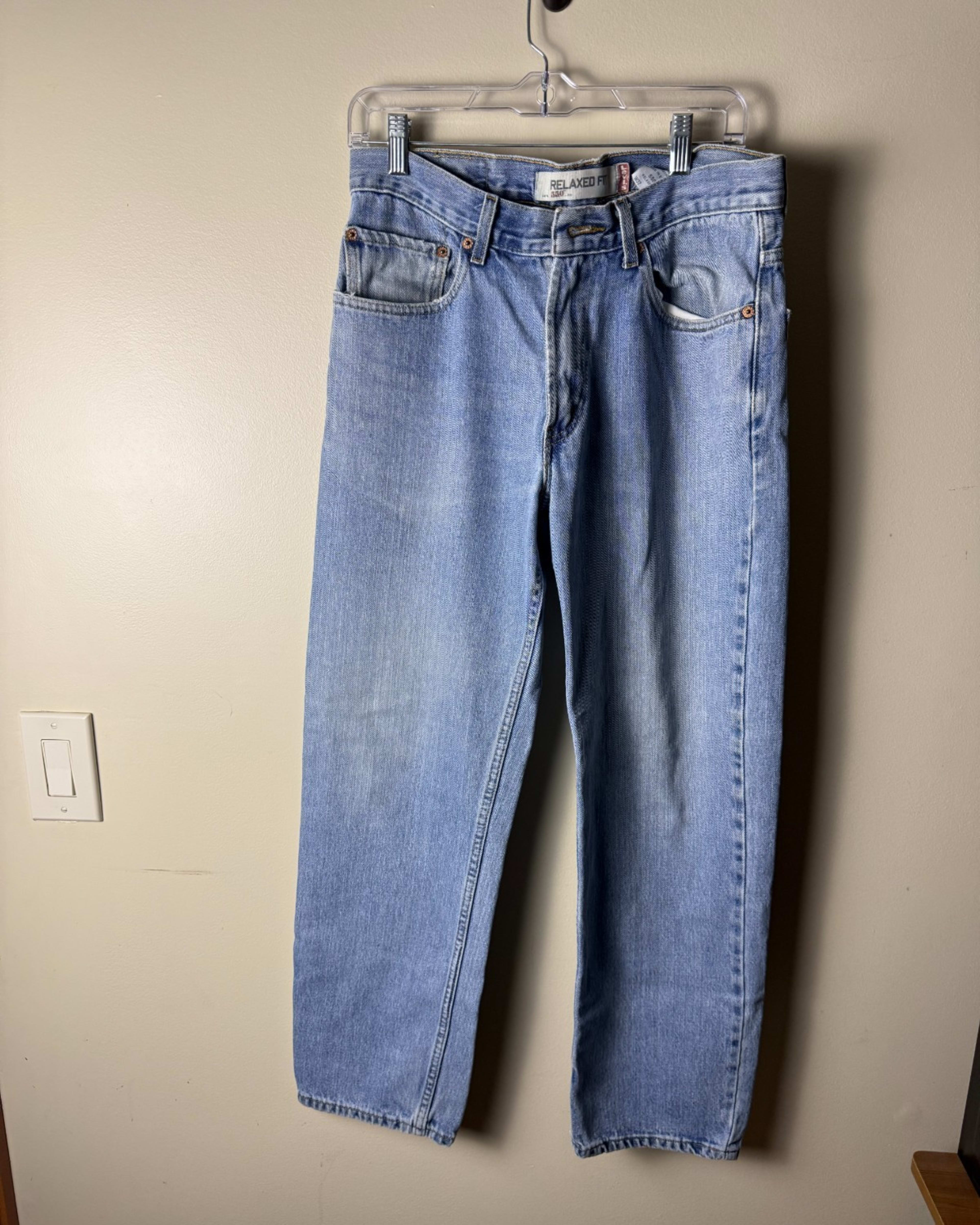 Vintage Levi's 550 Jeans Mens 30x30 Blue Denim Relaxed Fit Casual