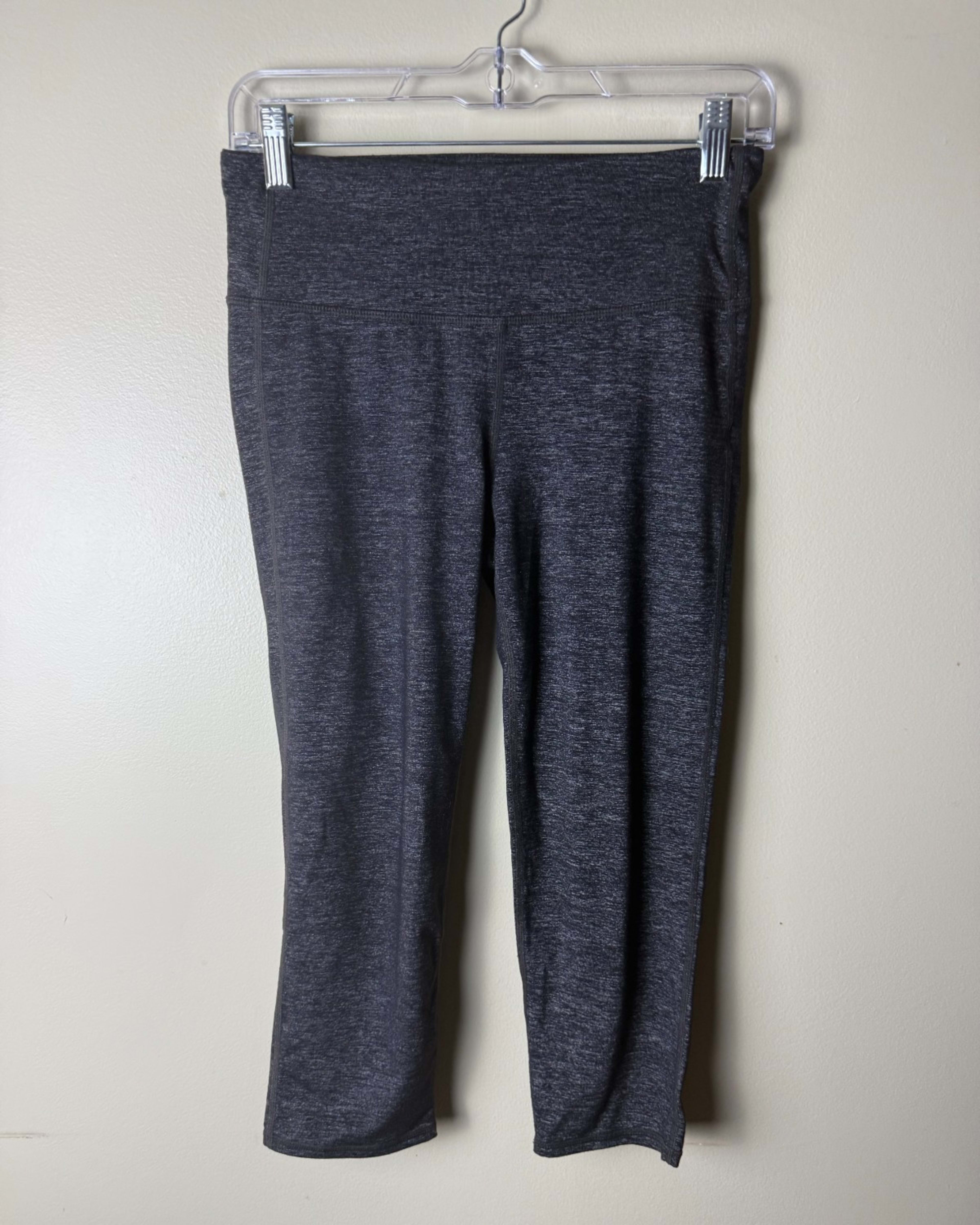 Athleta Capri Leggings Womens S Gray Heather Yoga Athletic Crop Running