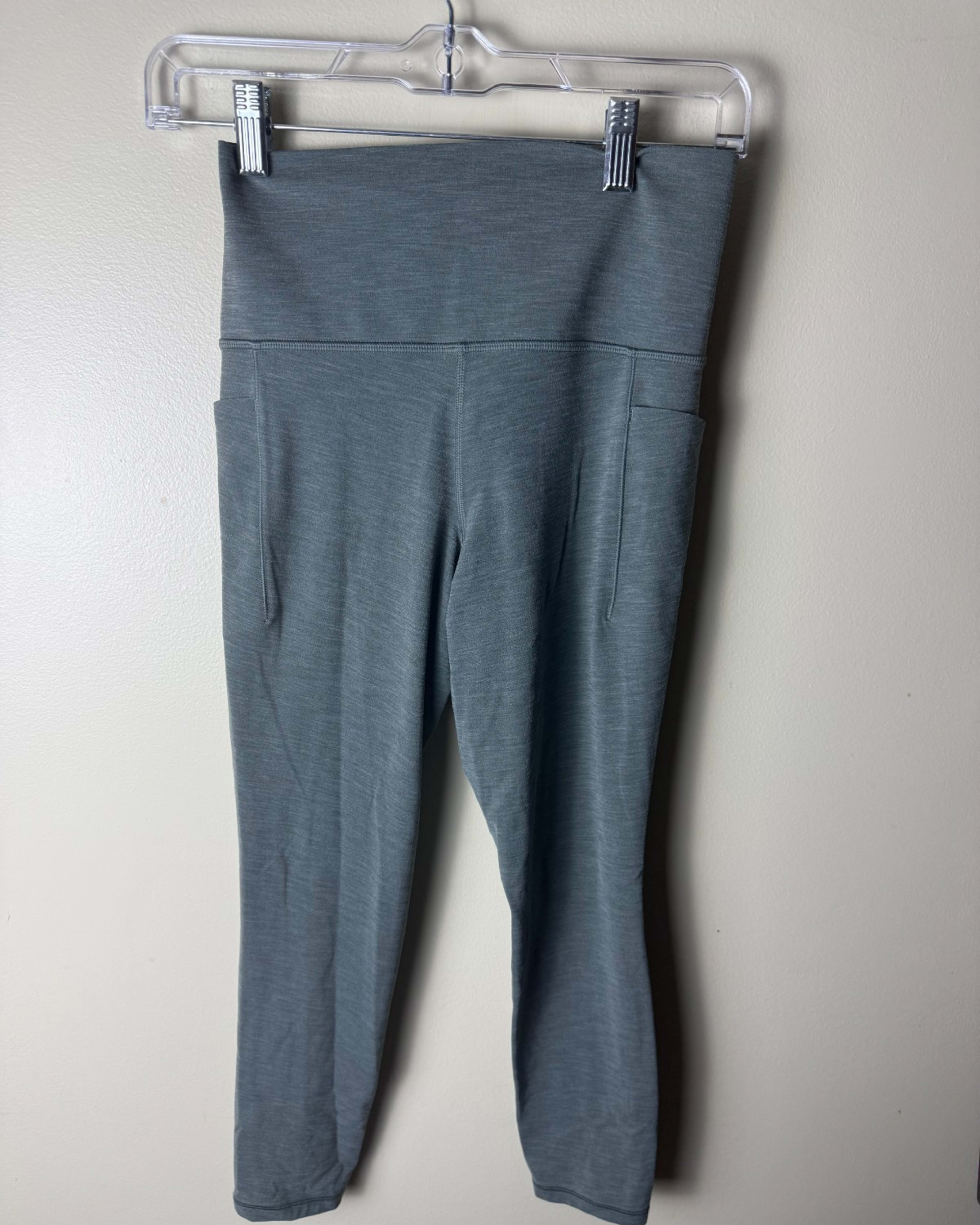 Athleta Leggings Womens S/P Gray Ankle Yoga Pants Gym Athletic