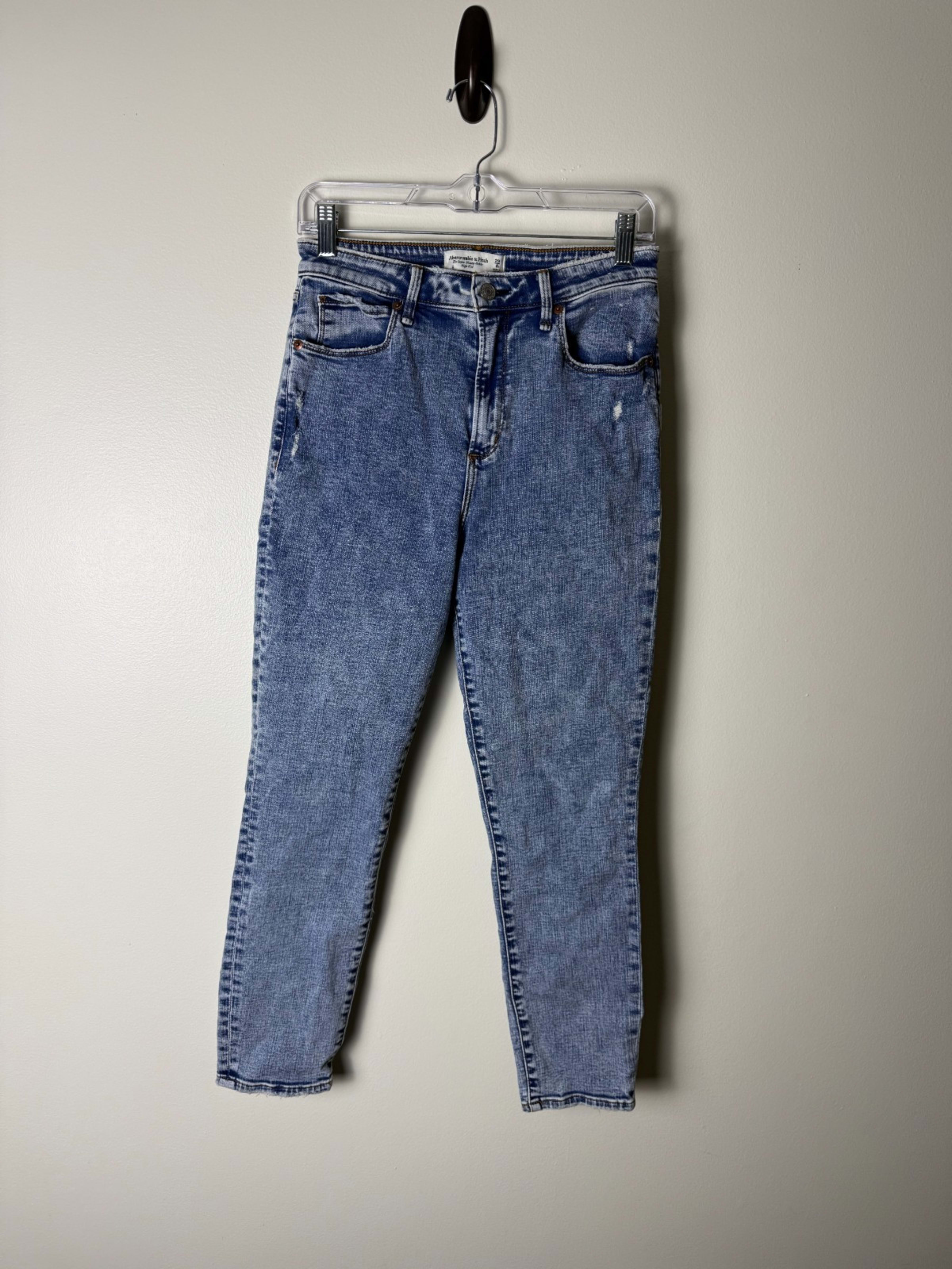 Abercrombie & Fitch Jeans Womens 29/8R Blue Super Skinny Ankle High Rise
