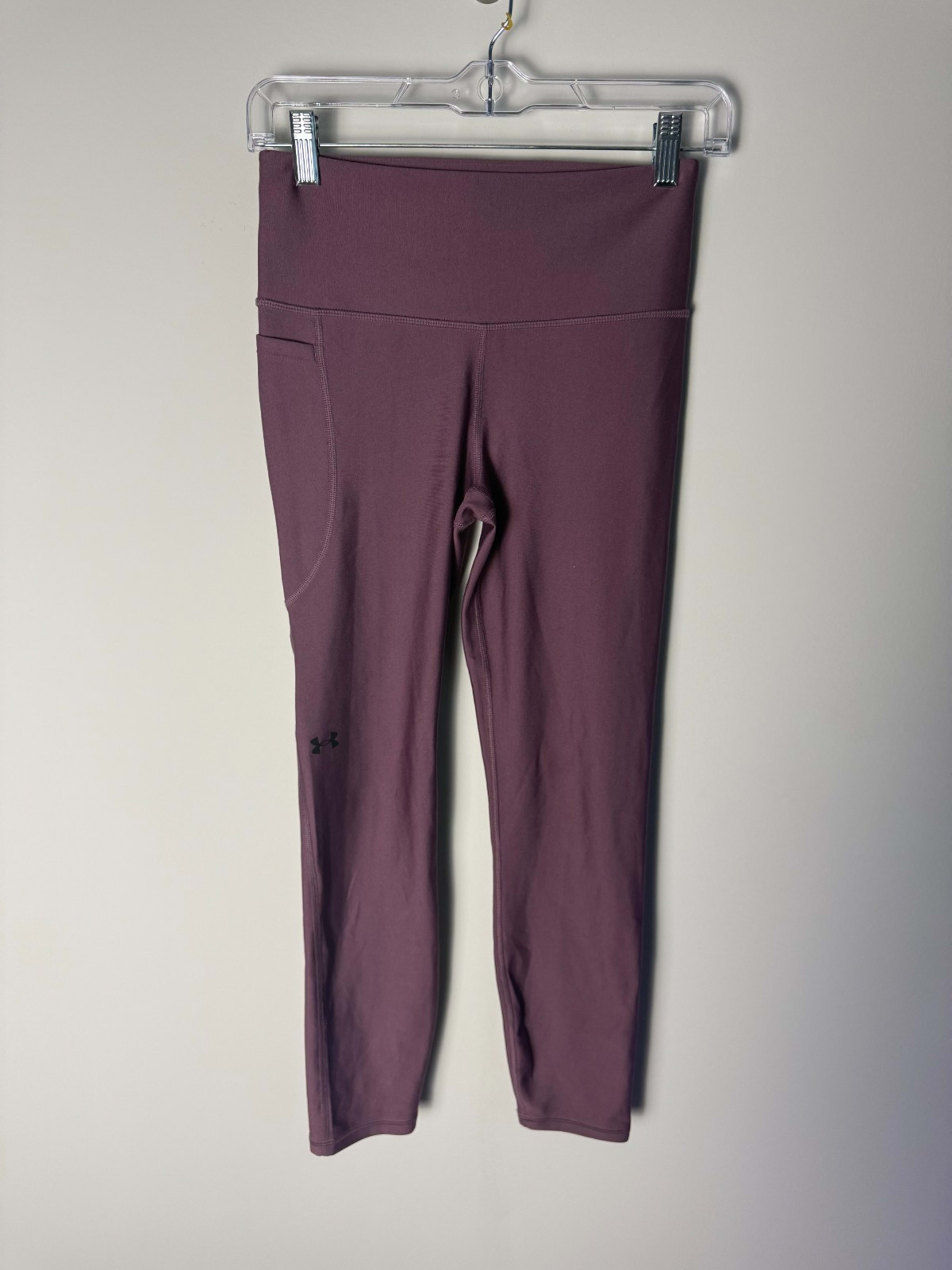 Under Armour Athletic Leggings Women's S Purple UA Motion Comfort