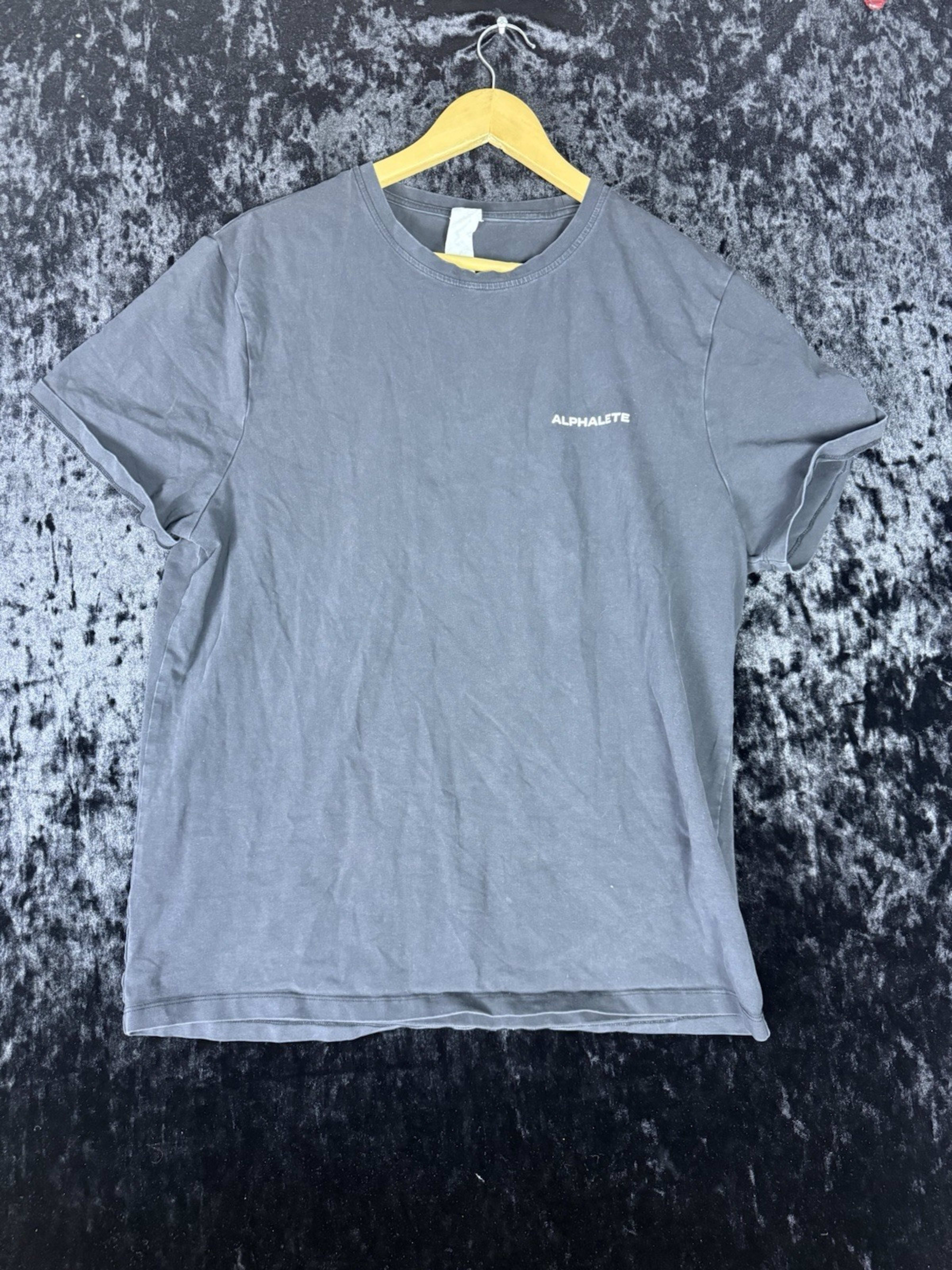 Alphalete T Shirt Mens M Black Crew Neck Short Sleeve Casual