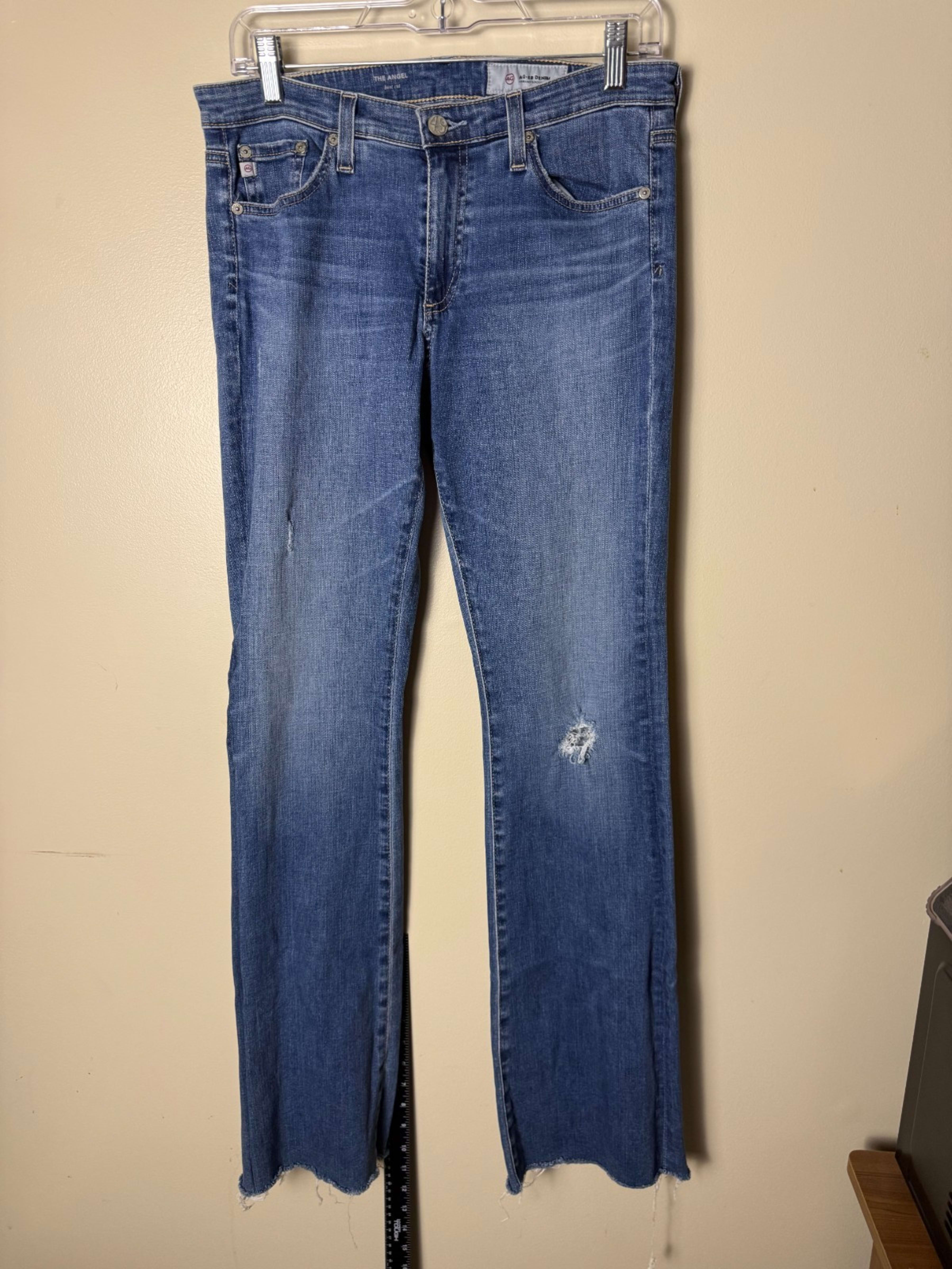 AG Adriano Goldschmied The Angel Boot Cut Jeans Blue Womens 30R Casual