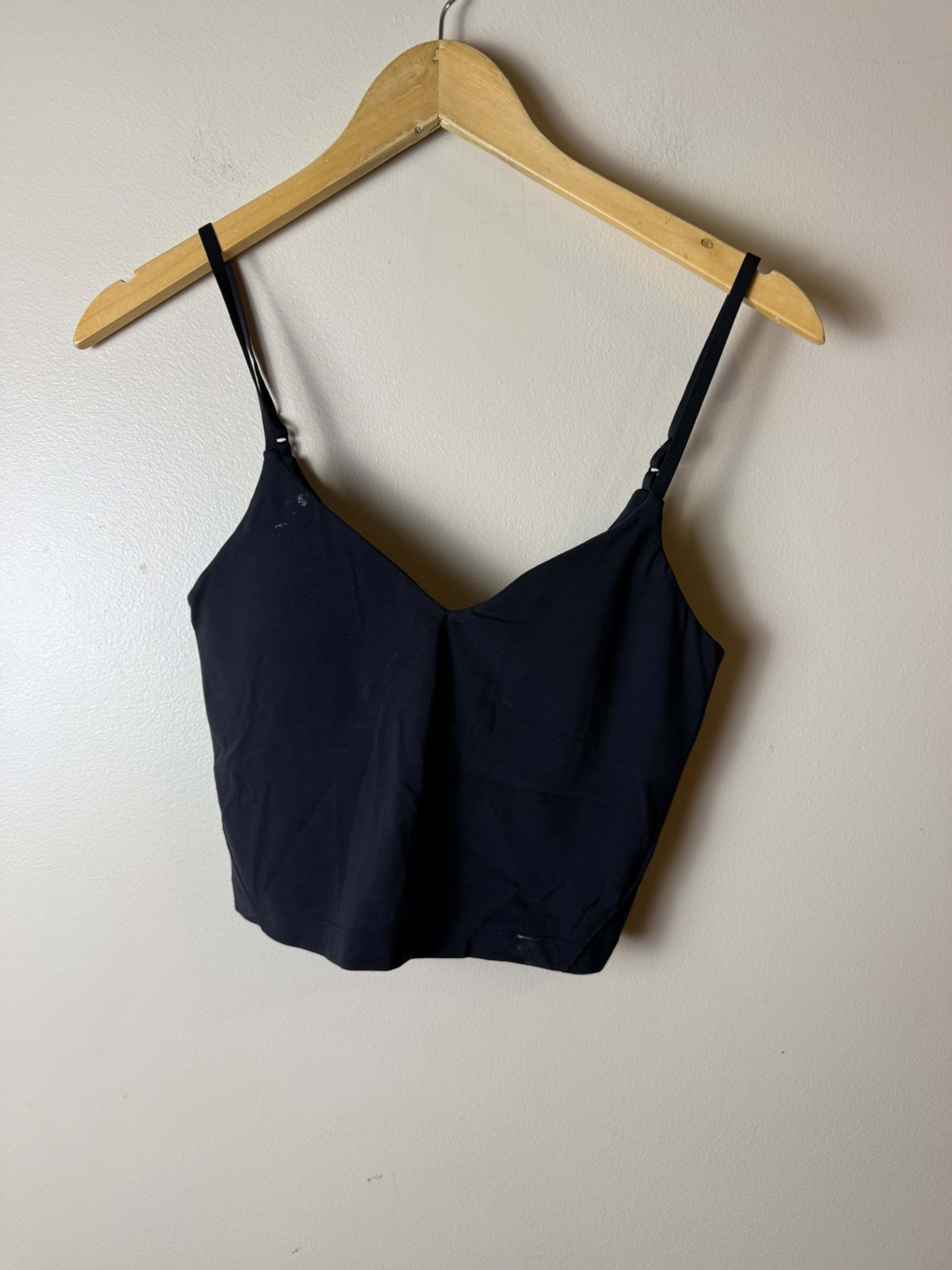 lululemon Align Cropped Cami Tank Top Womens 4 Black Athletic