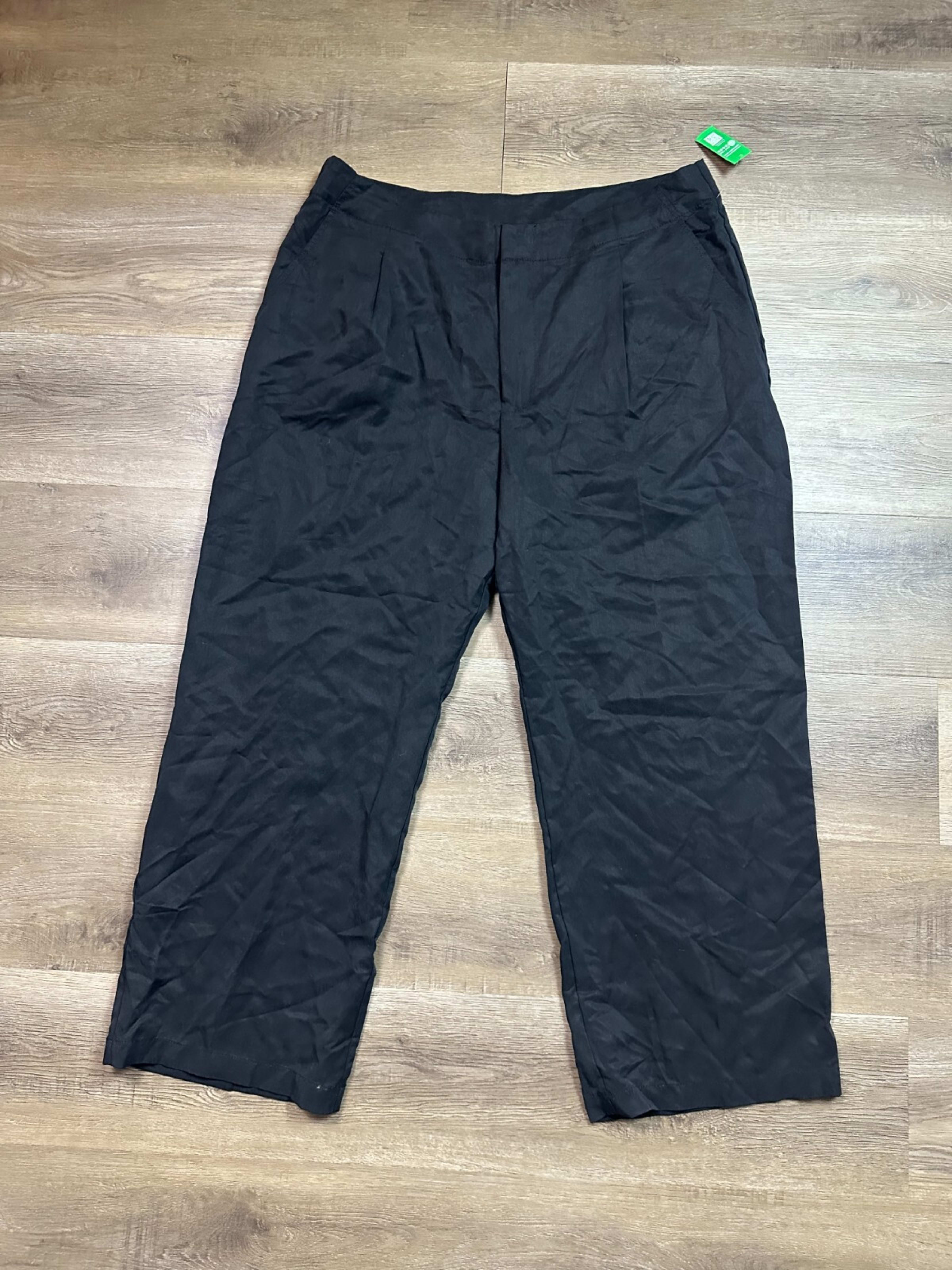 Gap Petite Wide-Leg Pants Women's 18 Black Trousers Casual NWT