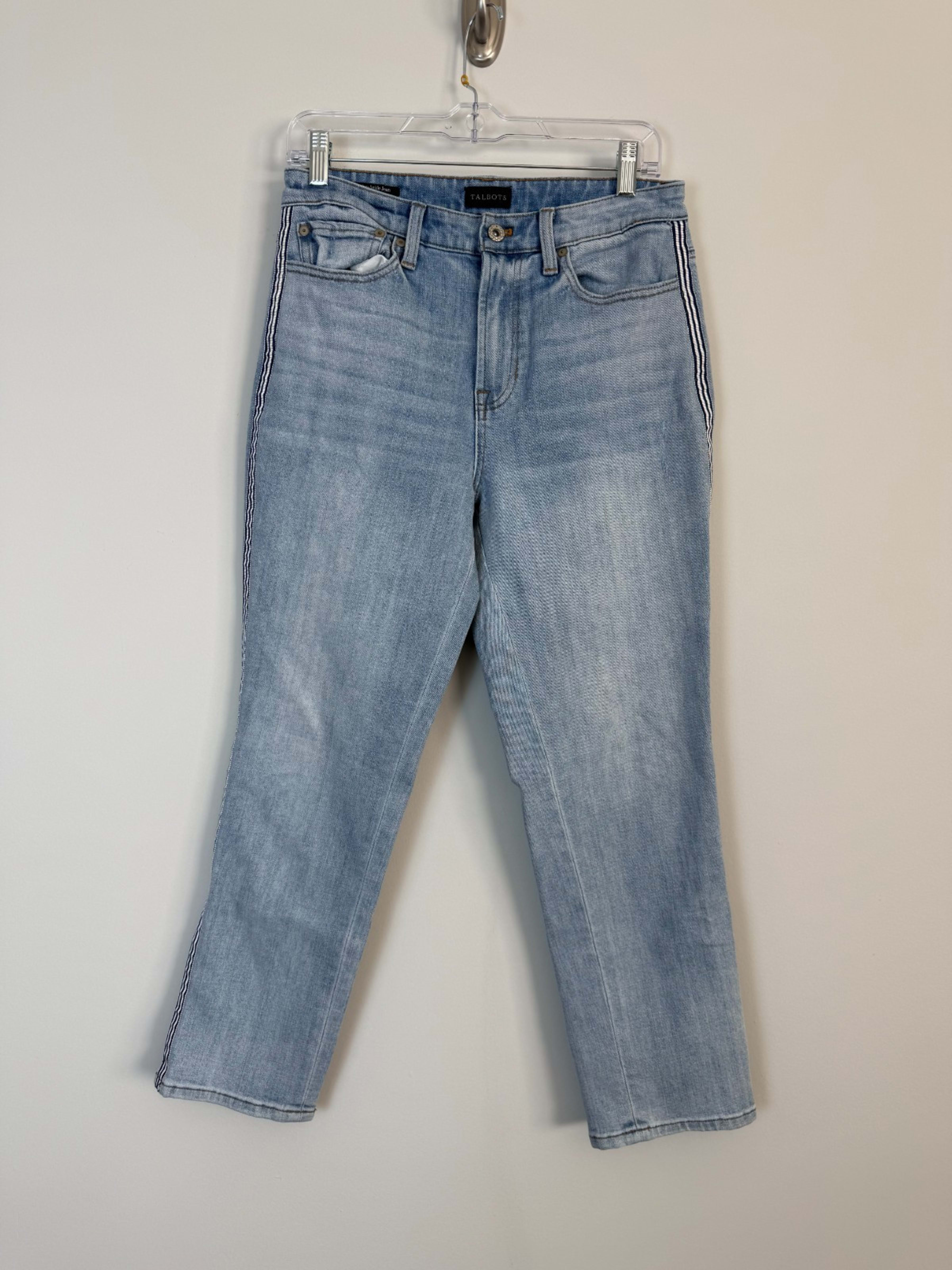 Talbots Modern Ankle Jeans Women's 4 Light Blue Denim Casual