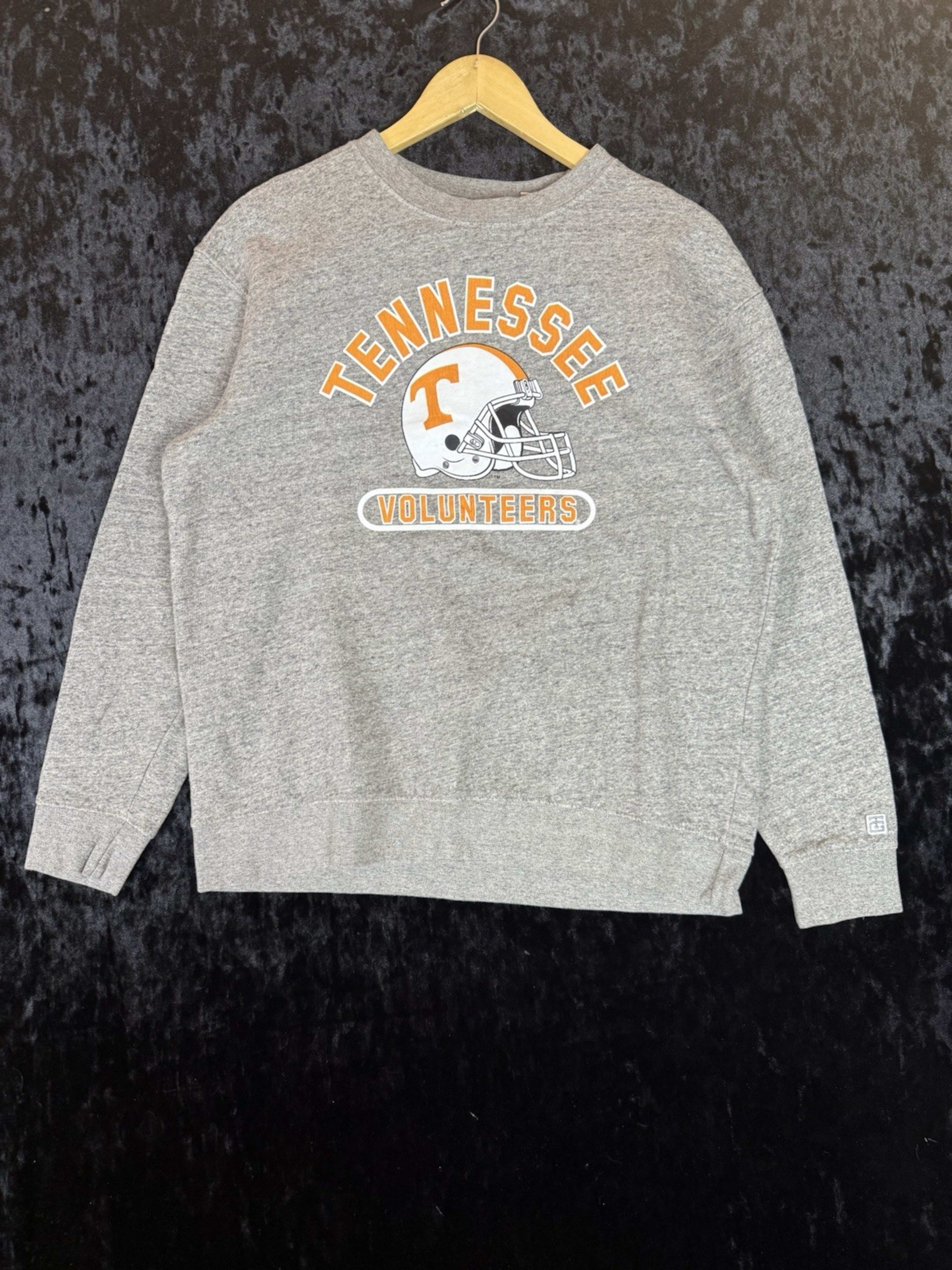 Vintage Tennessee Volunteers Sweater Mens S Gray Sweatshirt Football Casual