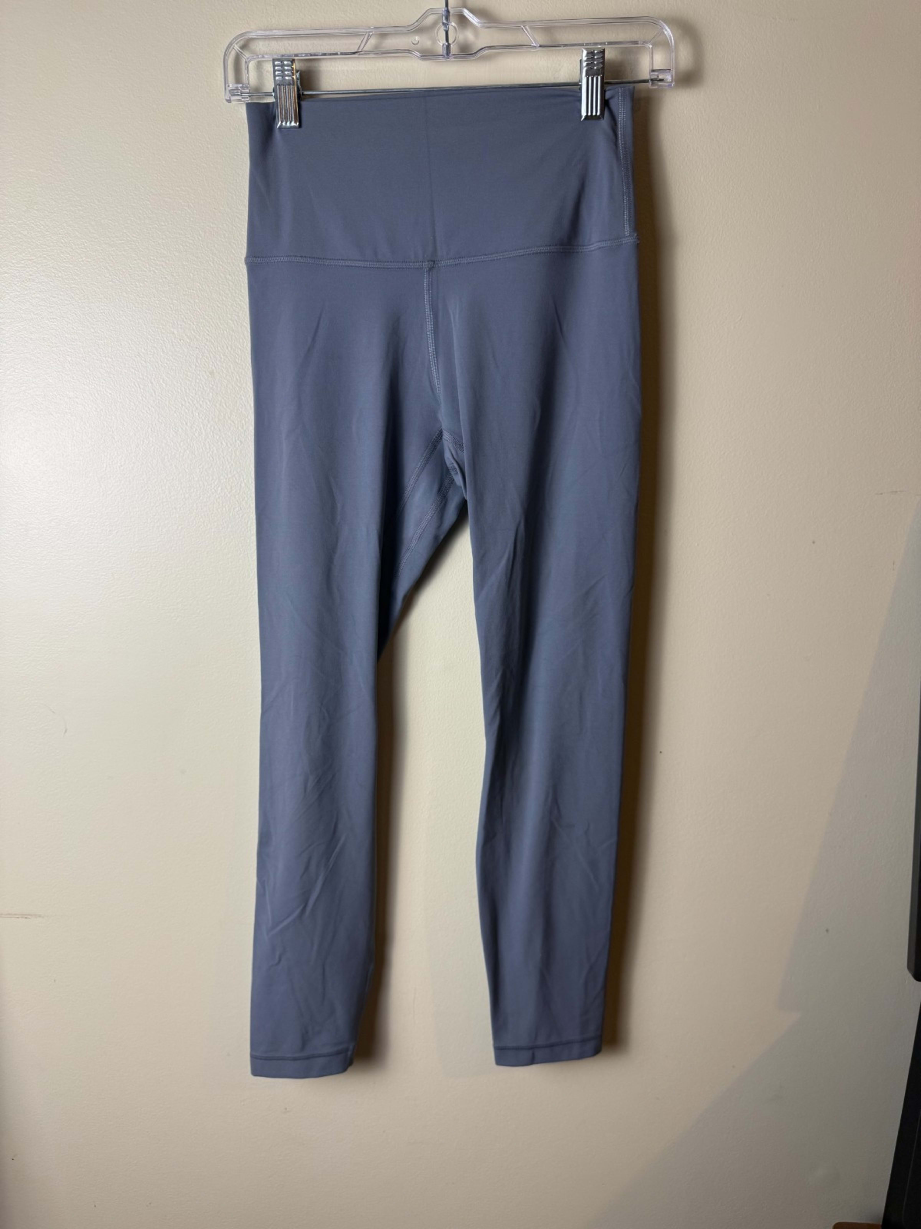 Lululemon Leggings Womens 6 Light Gray High Rise Athletic Yoga Pants