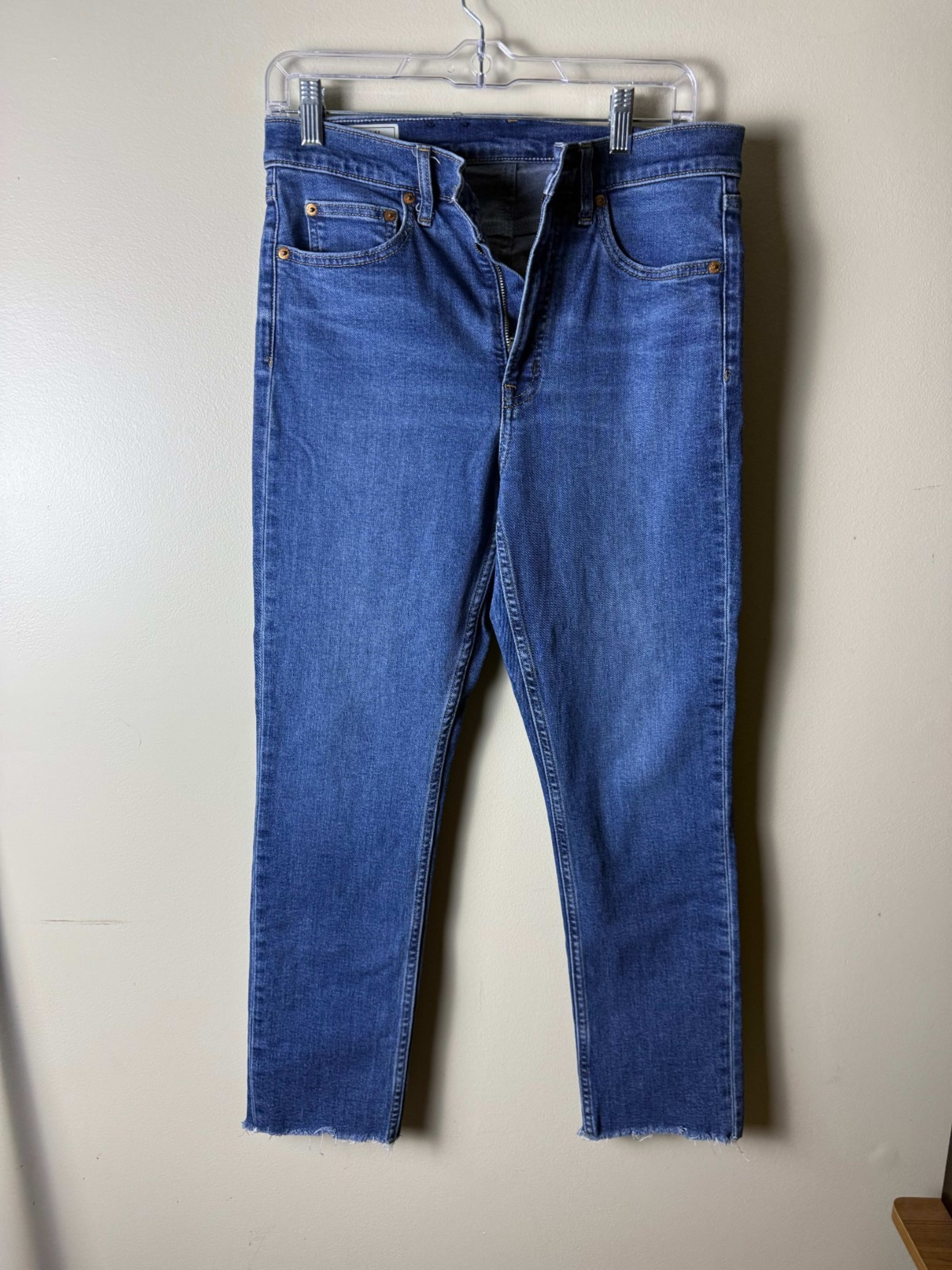 Gap High Rise Cigarette Jeans Women’s 28/6R Denim Blue Medium Wash Casual