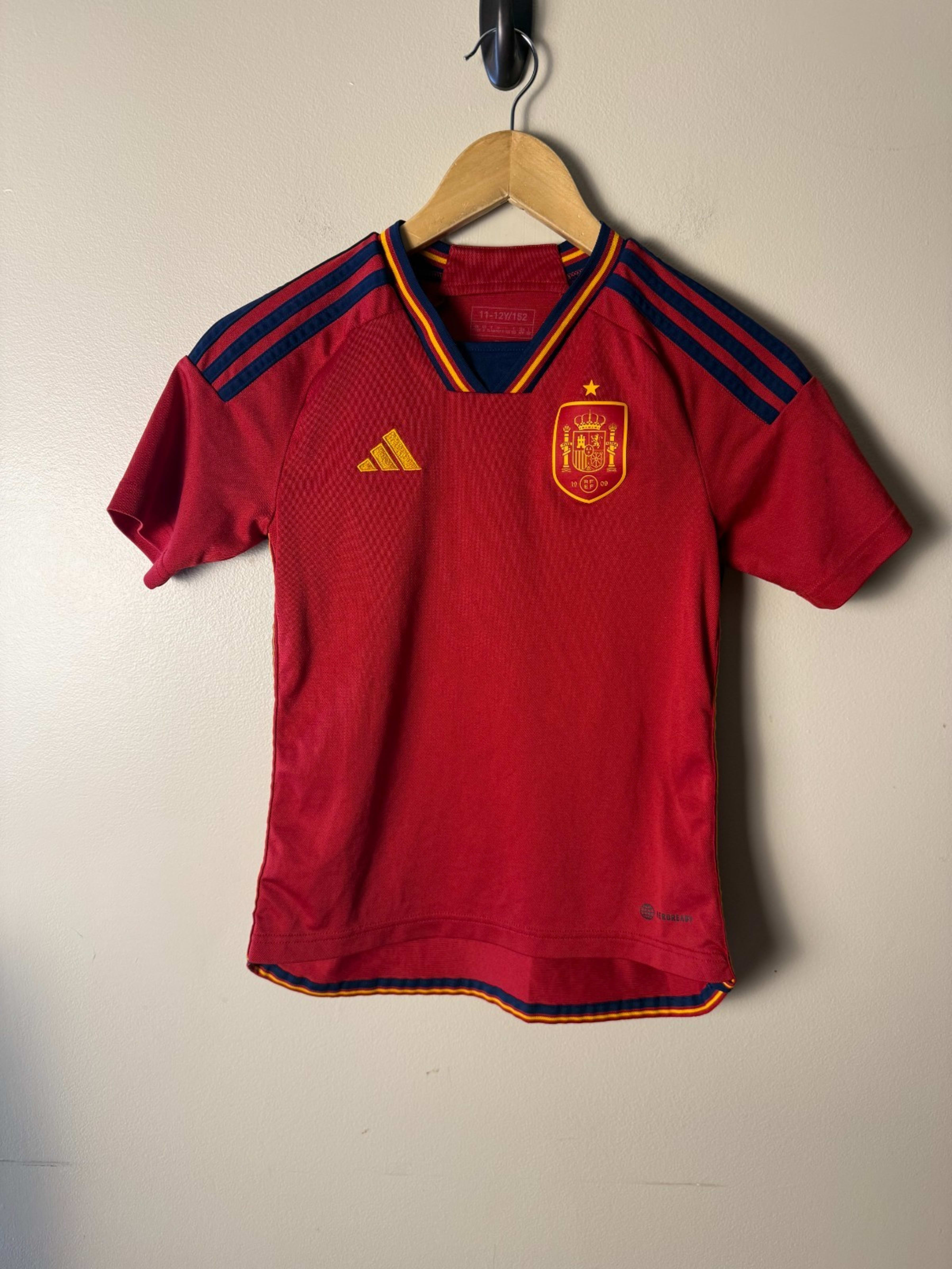 2002 Adidas Spain Home Jersey Youth M (11-12Y) Red La Furia Roja