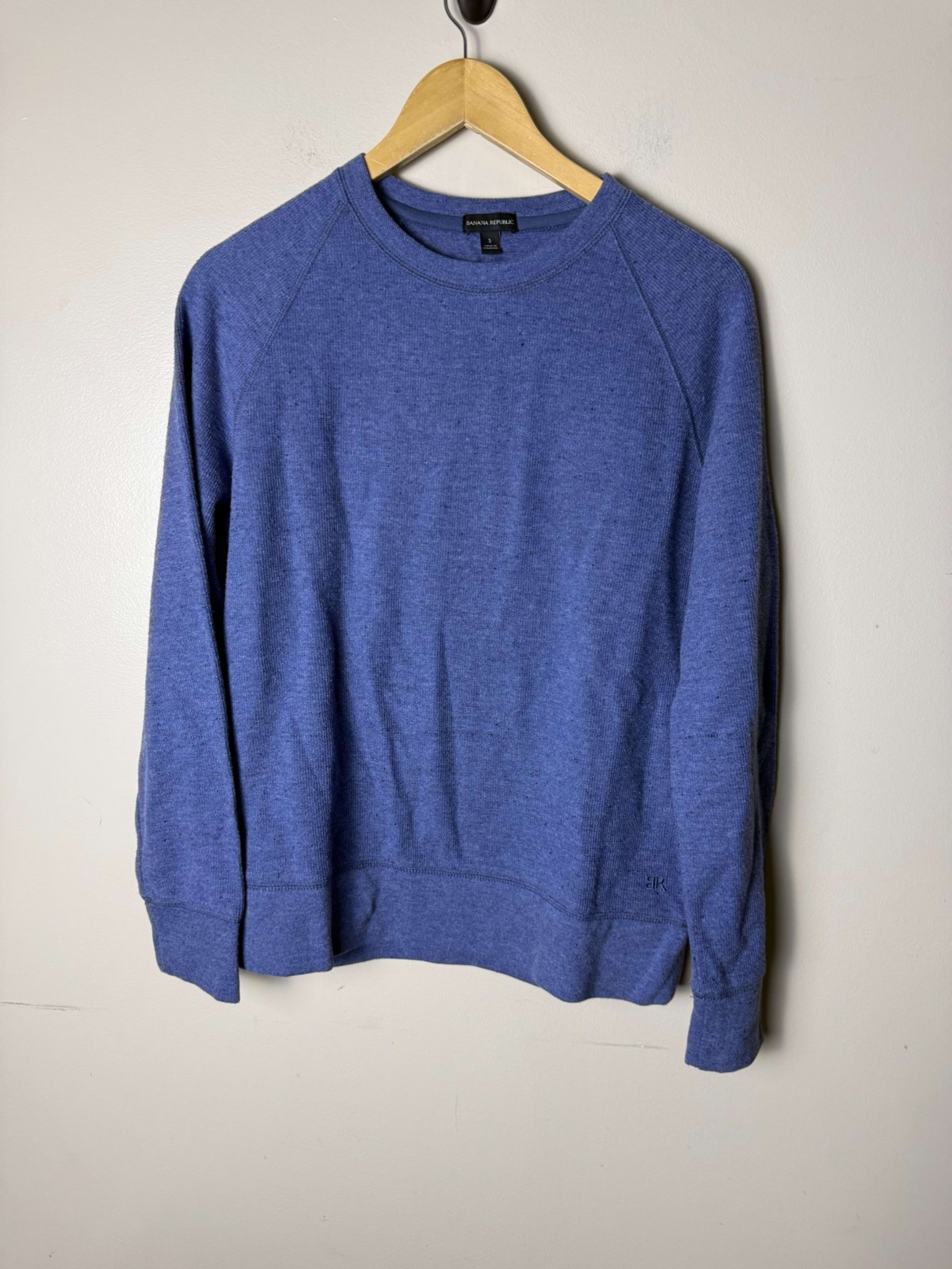 Banana Republic Pullover Crewneck Mens S Blue Casual Preppy