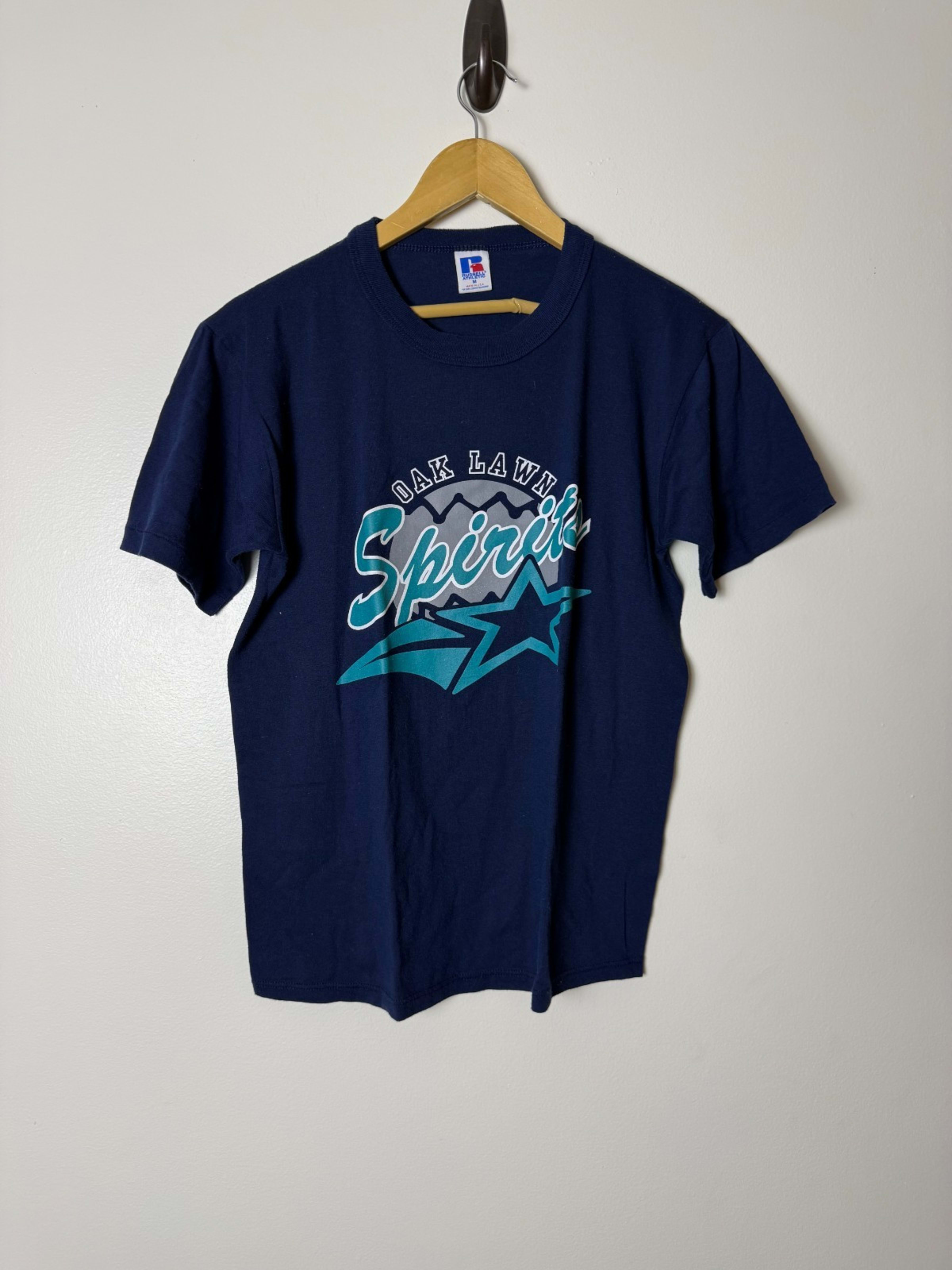 Vintage Russell Made In USA Single Stitch T-Shirt Medium Blue