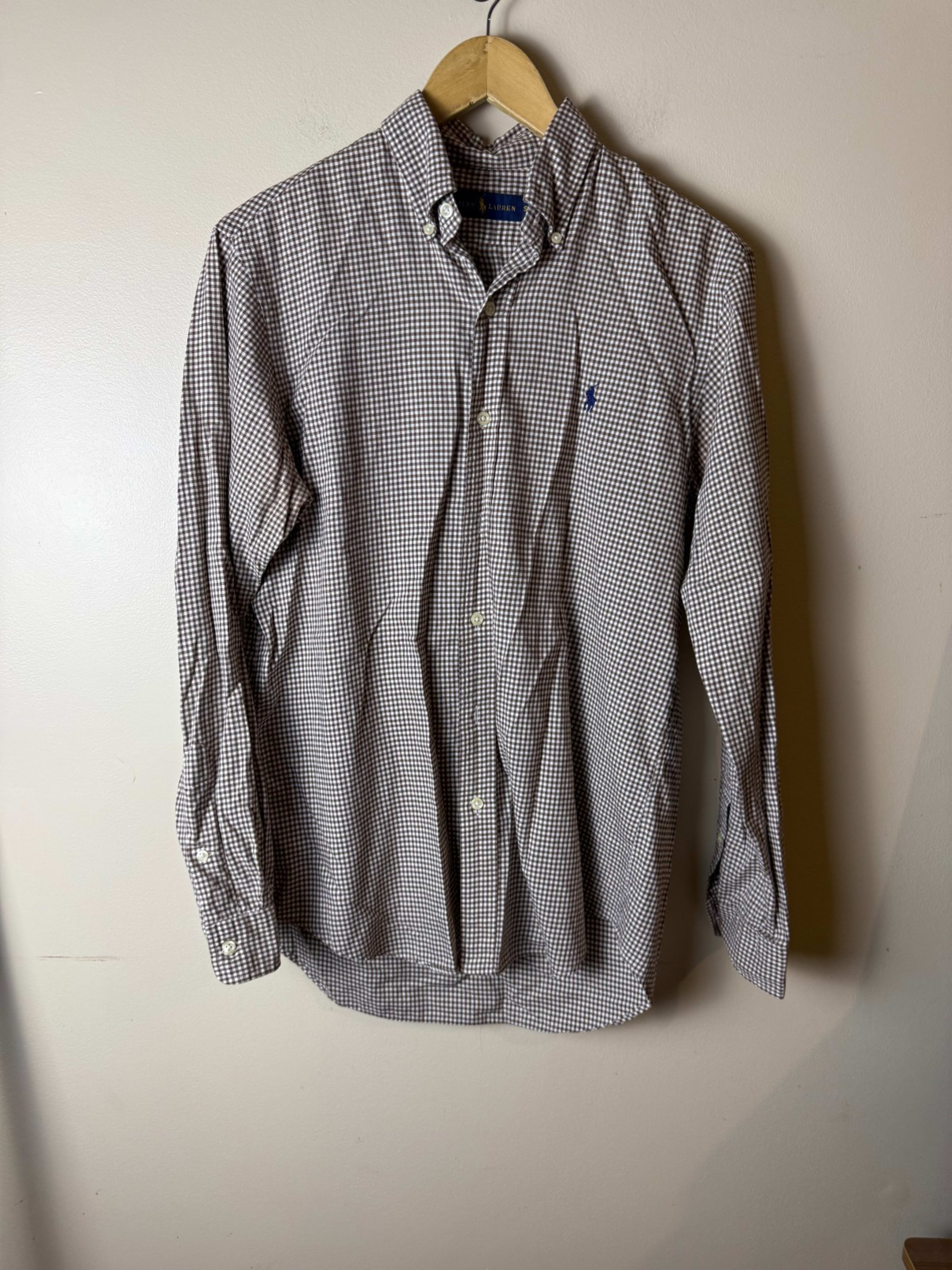 Ralph Lauren Shirt L Long Sleeve Mens S Red Plaid Classic Embroidery Casual