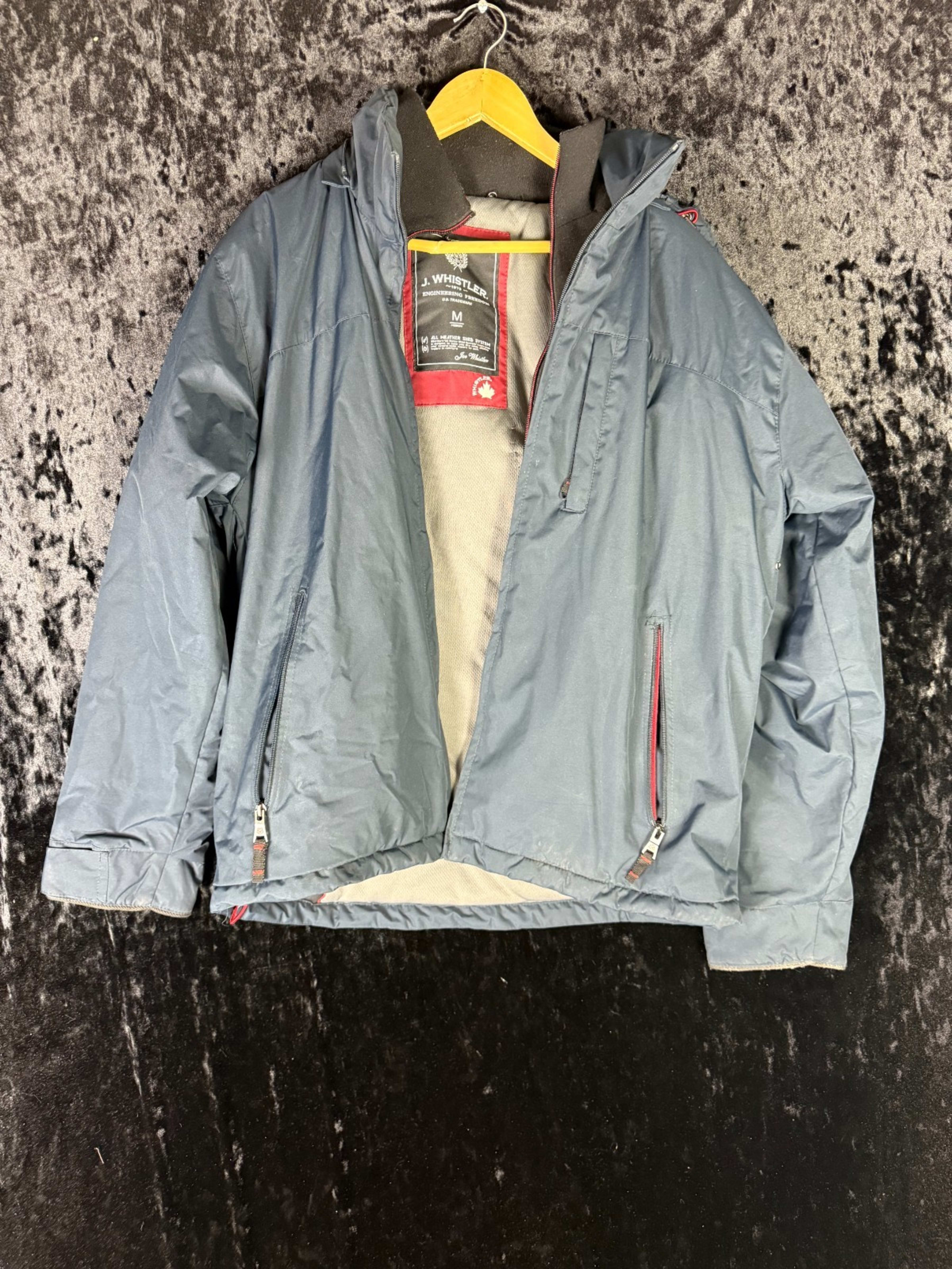 J. Whistler All Weather Shed System Jacket Men's M Navy Blue Multiple Pockets