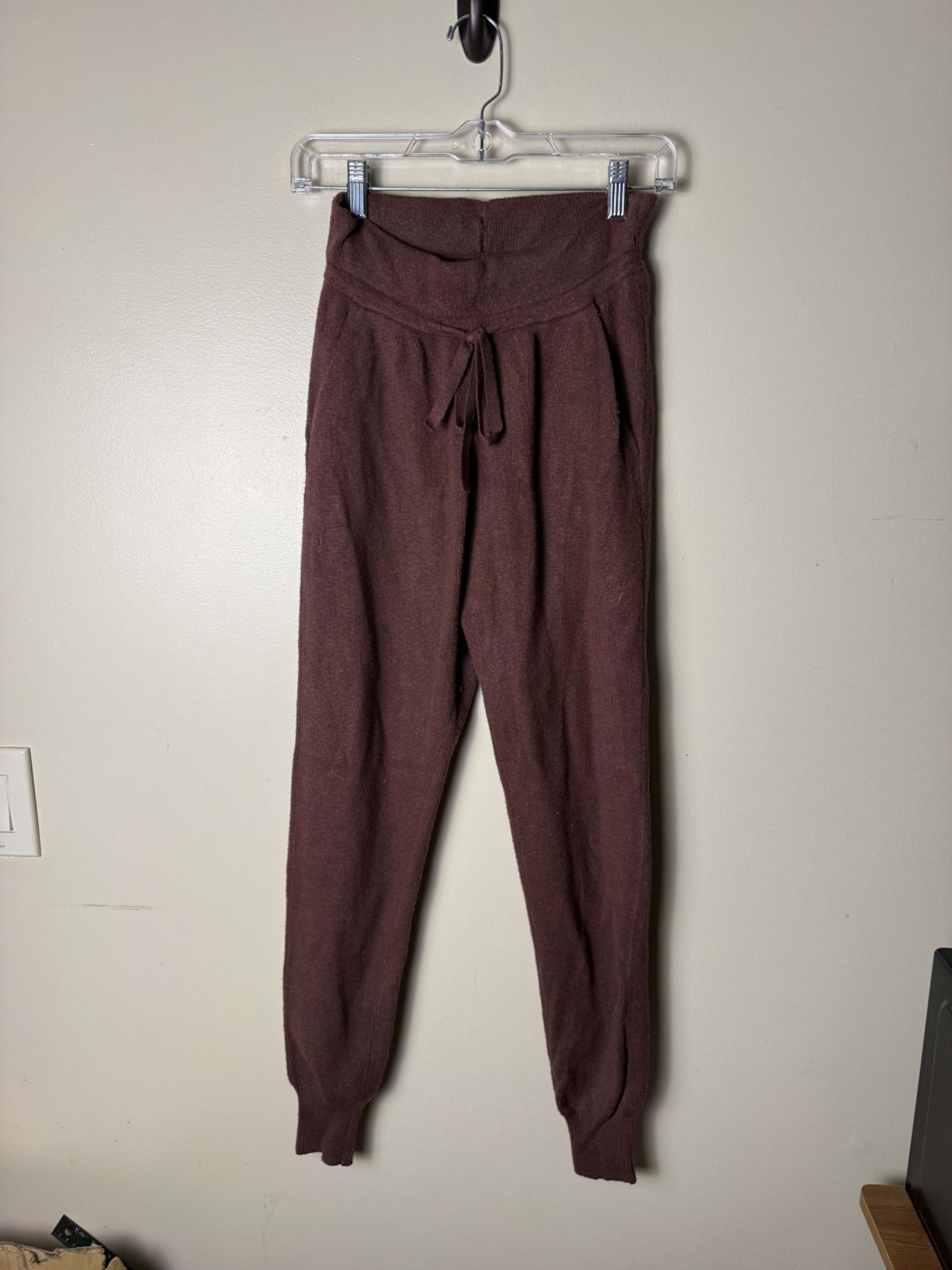 Abercrombie & Fitch Pants Womens S Brown Soft A&F Fleece Sweatpants Joggers