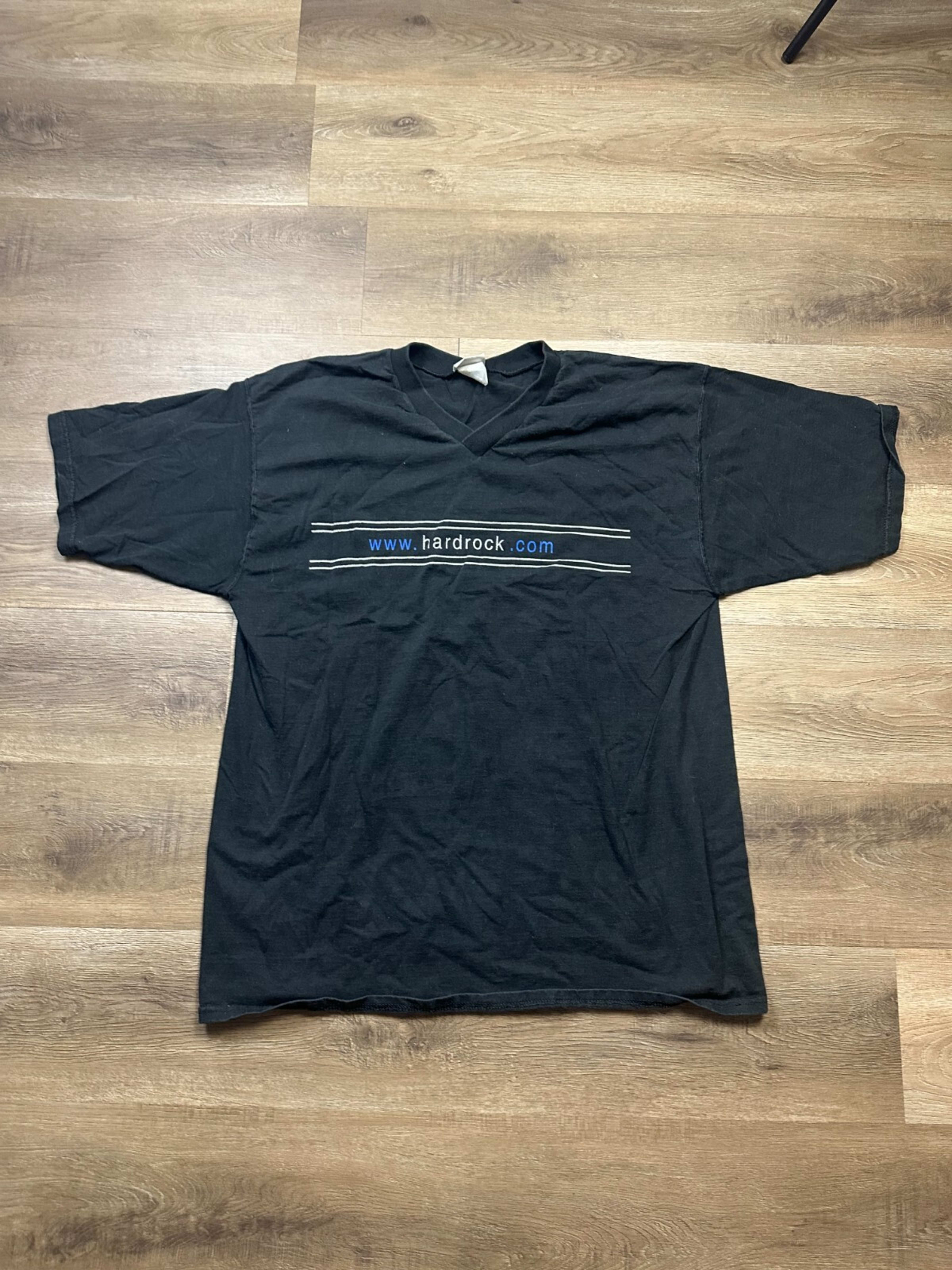 Vintage Hard Rock T-Shirt Men's XL Black Short Sleeve Graphic Logo Casual