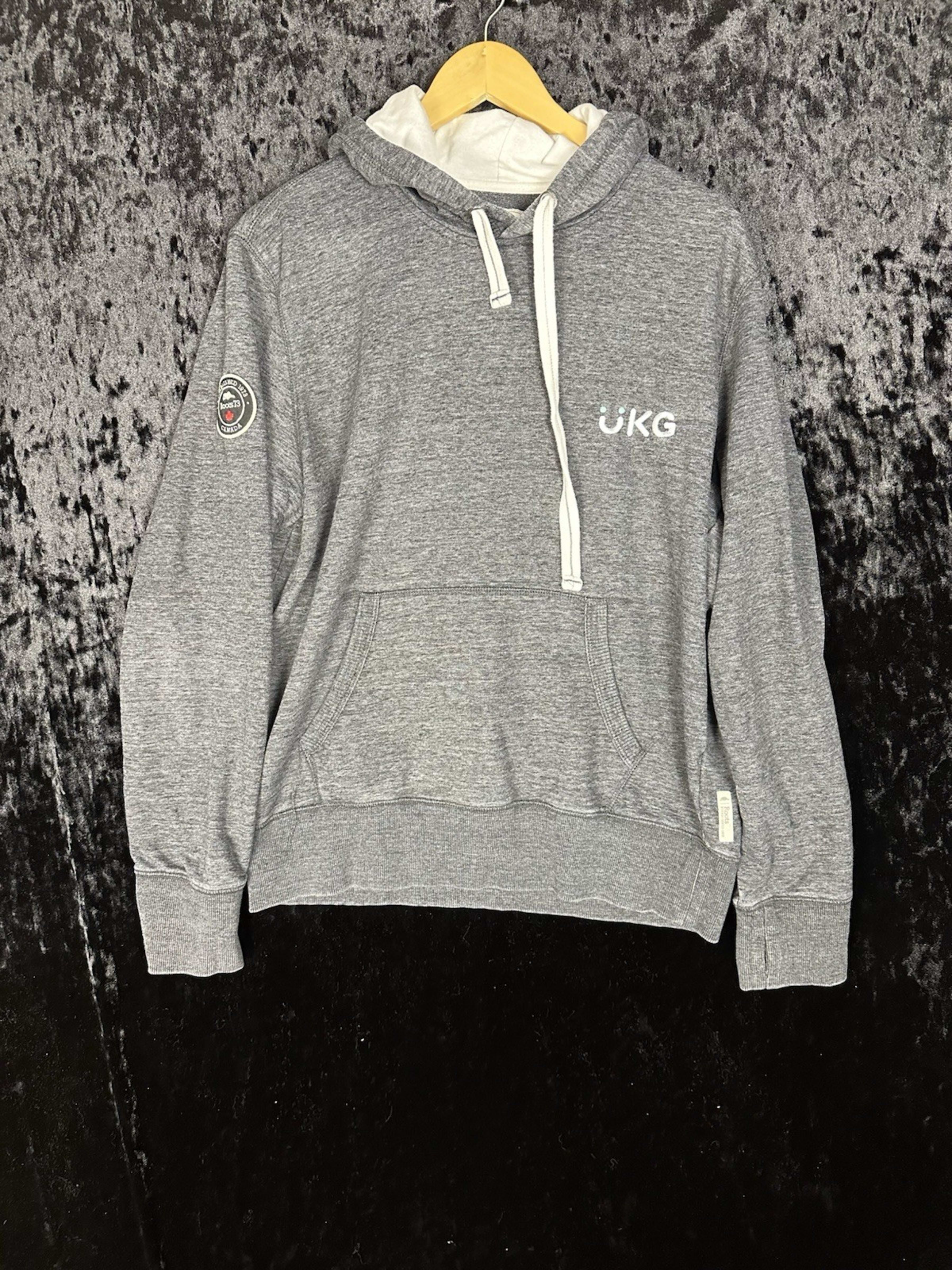 Roots 73 UGK Hoodie Mens M Gray Pullover Drawstring Lightweight Long Sleeve