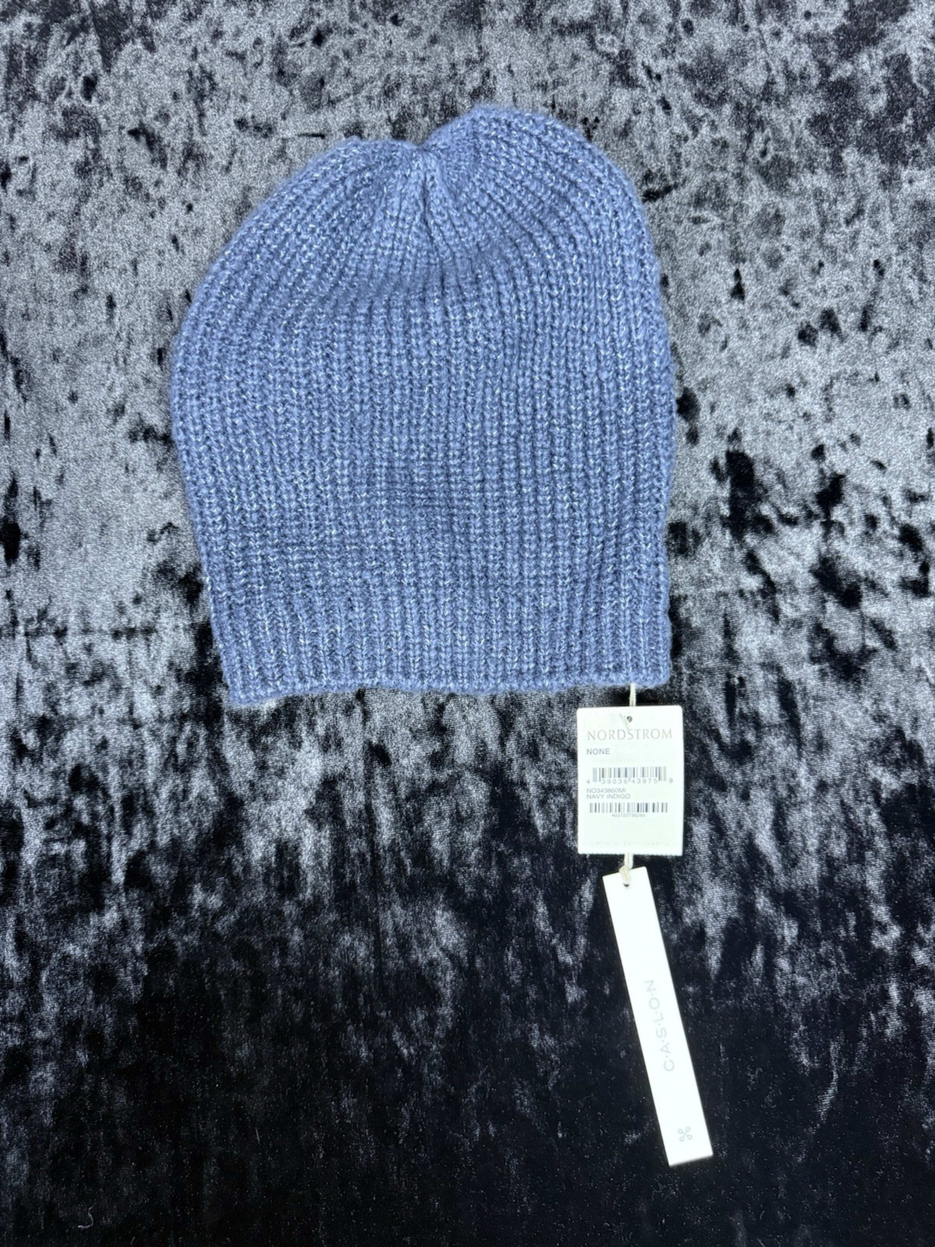 Caslon Beanie Womens One Size Blue Knit BNWT