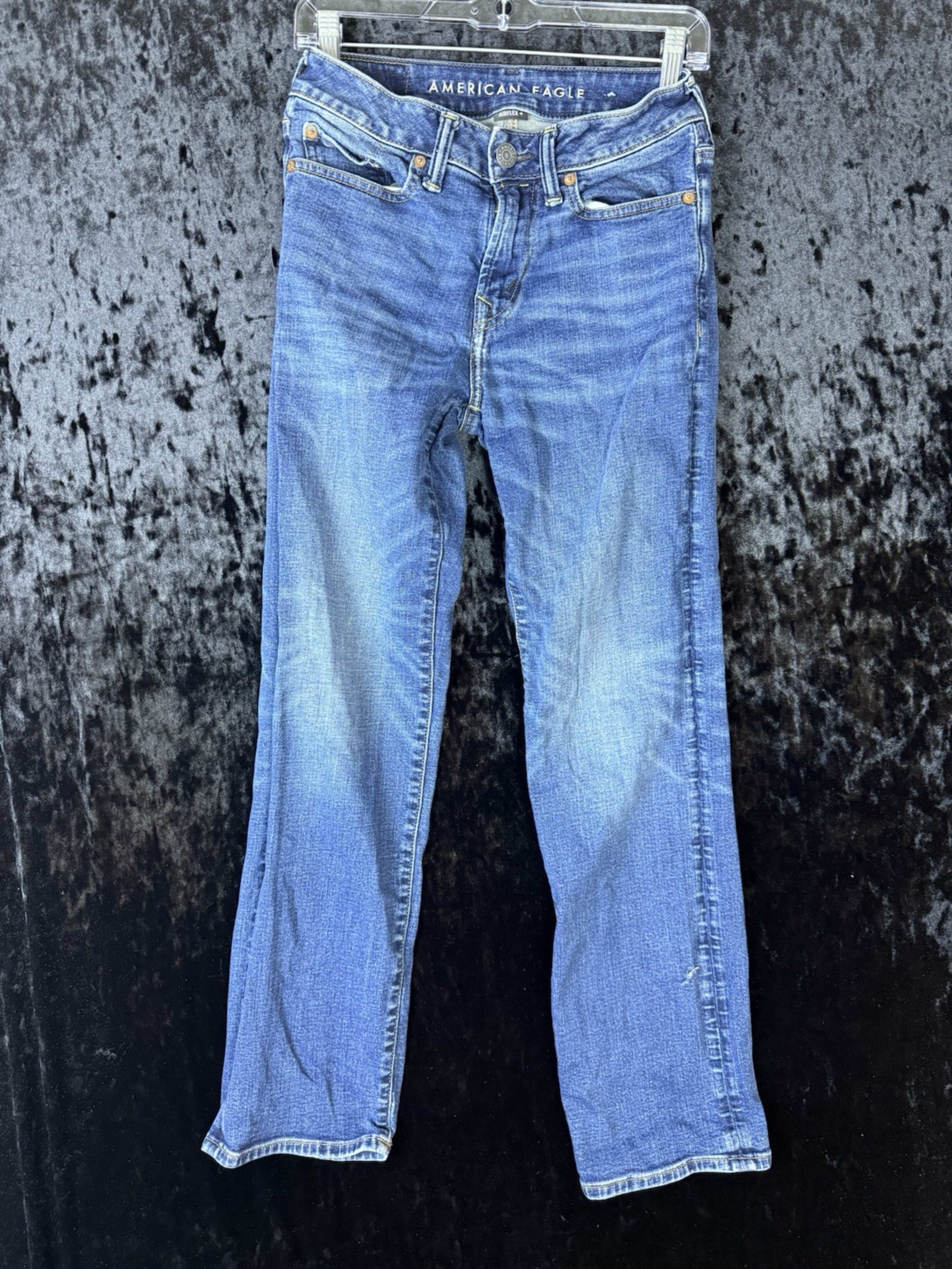 American Eagle Jeans Womens 26x30 Blue Denim Medium Wash Straight Leg Casual