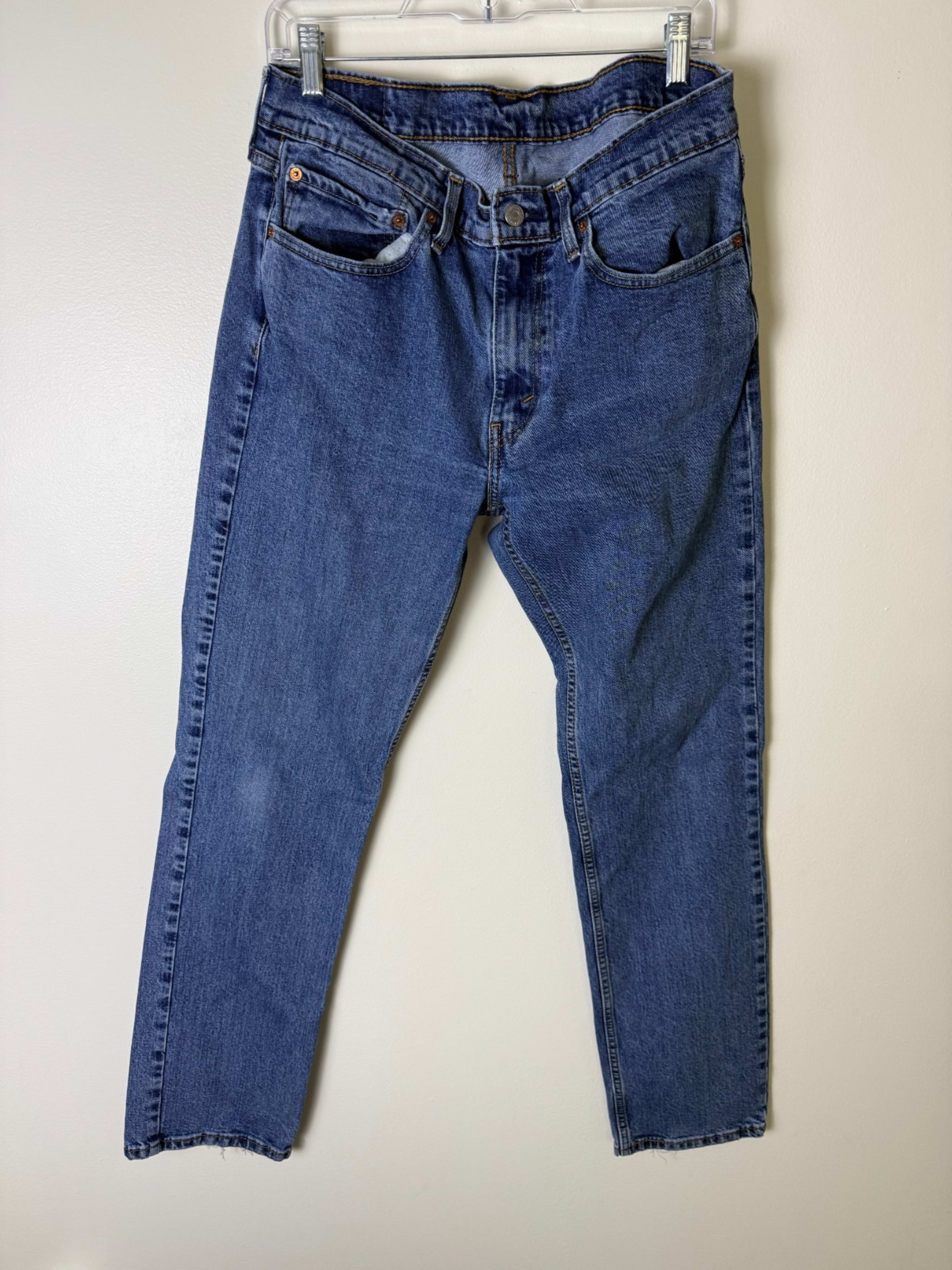 Levi's 505 Straight Leg Jeans Medium Wash Denim Casual Mens 30x32 (34x34)