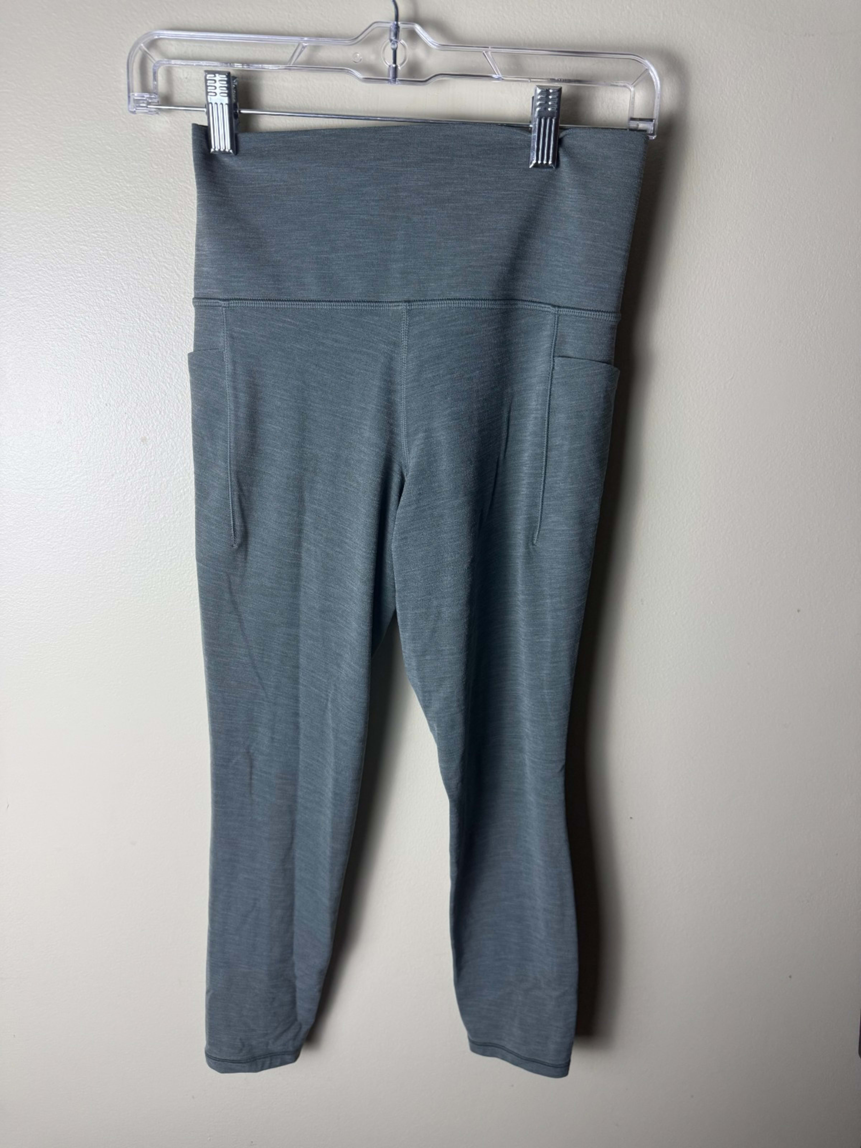 Athleta Leggings Womens S/P Gray Ankle Yoga Pants Gym Athletic