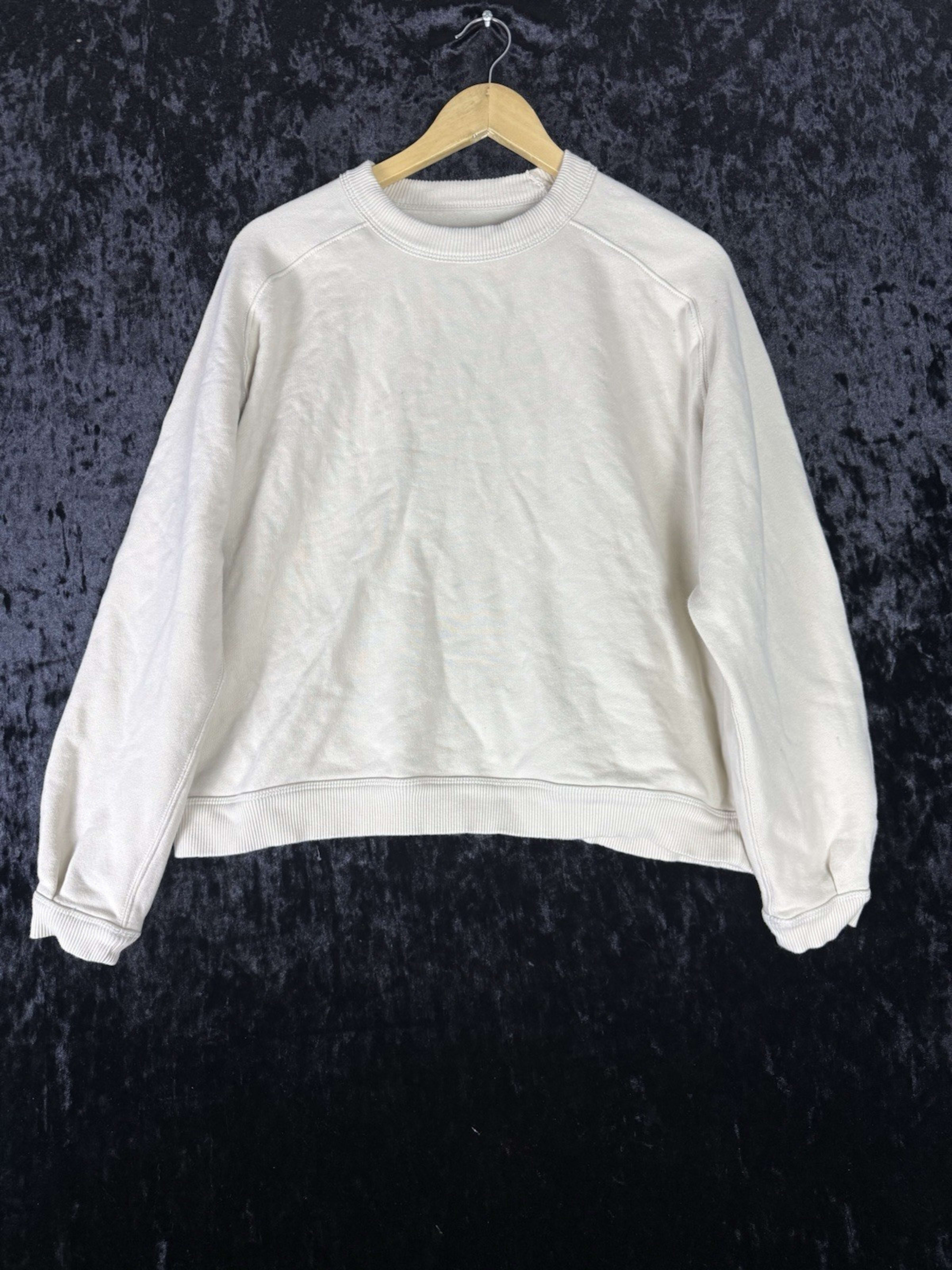 Aerie Cheers Down to Earth Sweatshirt Oversized Small Cream Crewneck NEW
