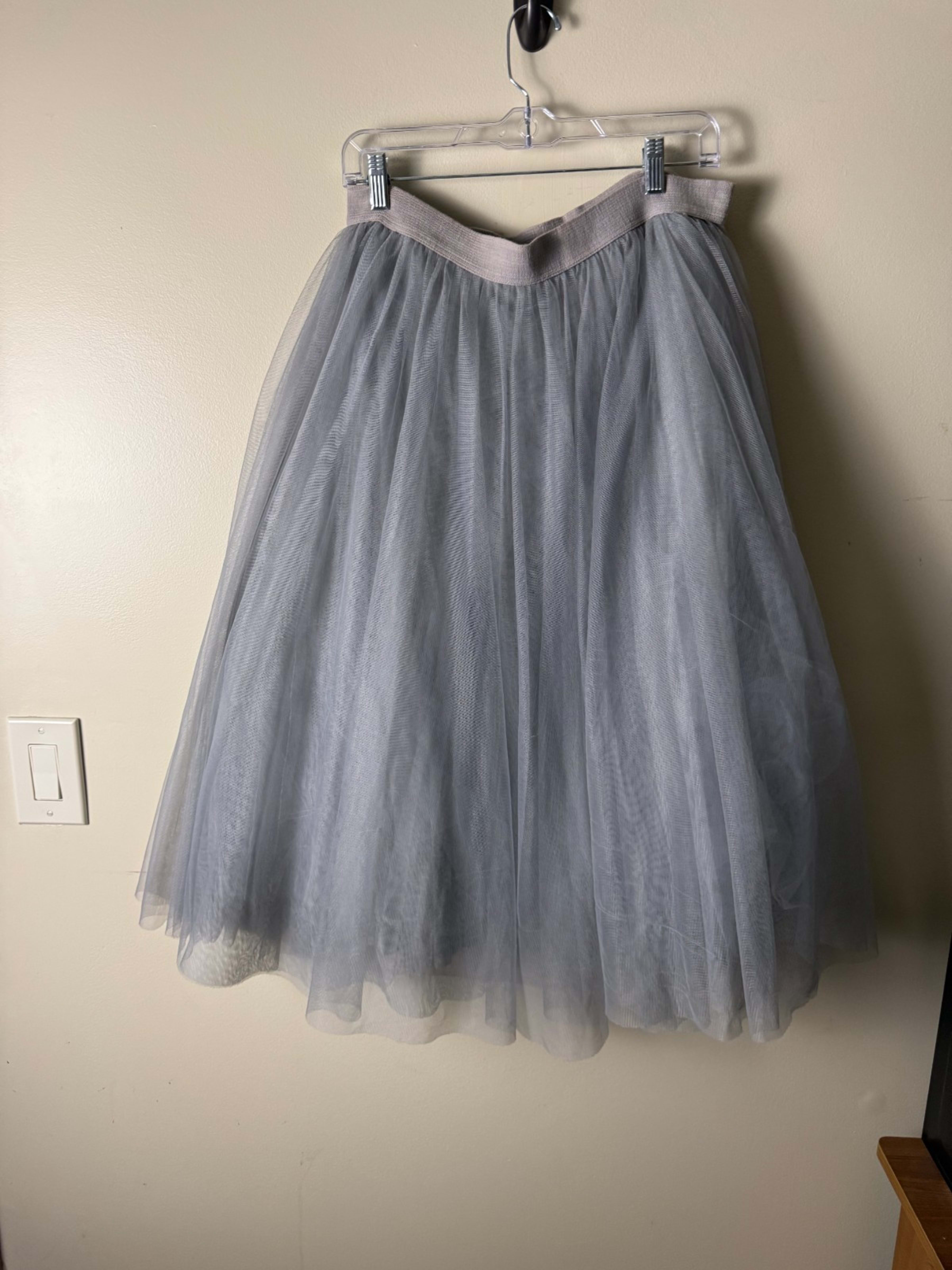 Bailey44 Tulle Skirt Womens S Gray Ballet Bridal Style USA Made