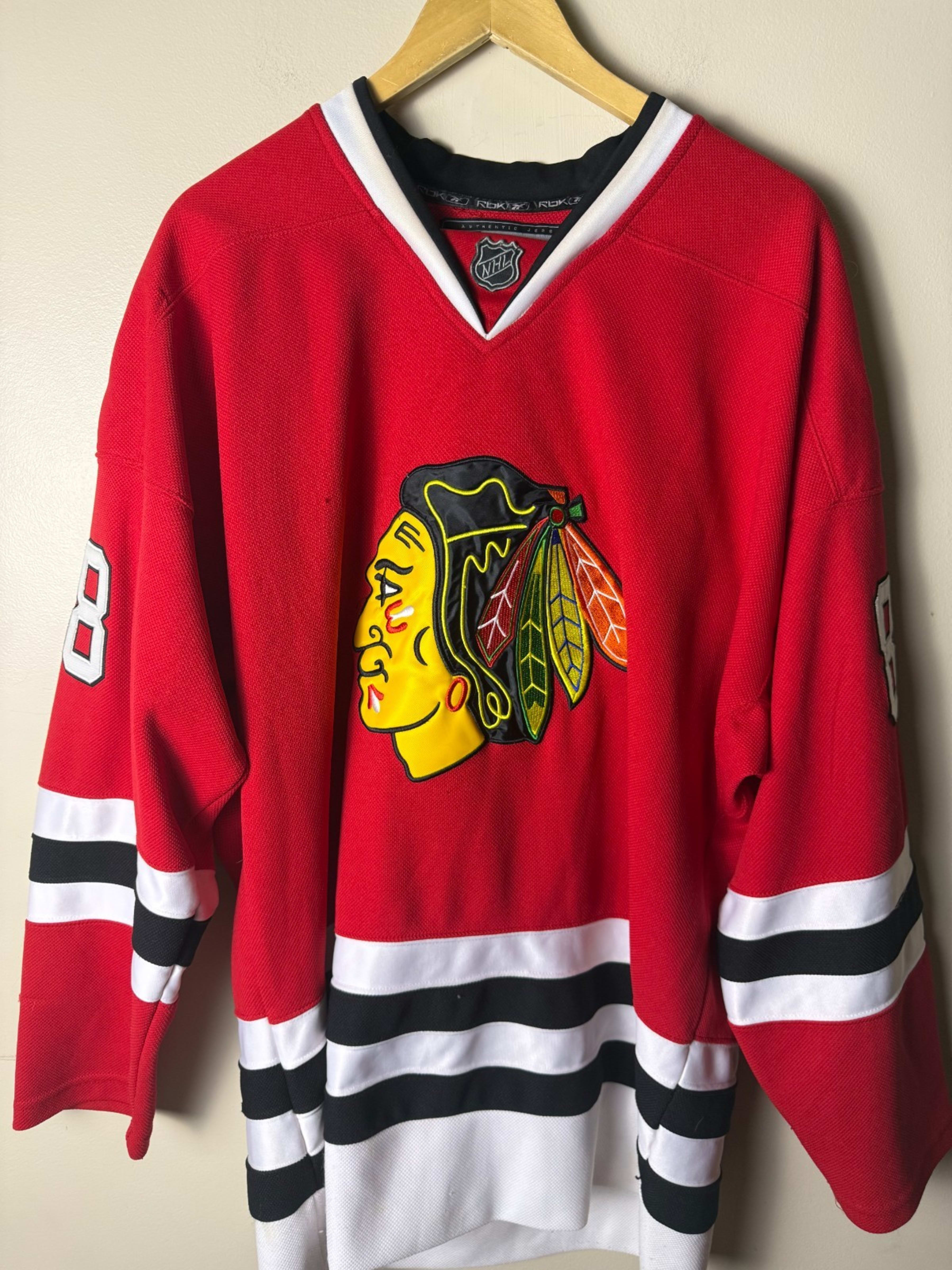 Reebok Patrick Kane 2015 Chicago Blackhawks Jersey Mens 52 Large Red NHL Hockey