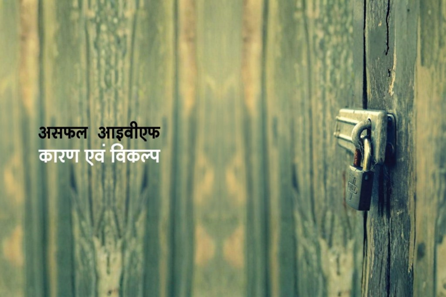 असफल आईवीएफ – विकल्प