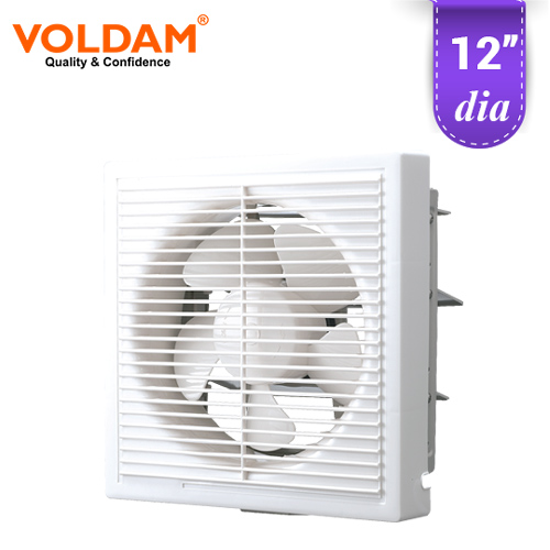 Voldam Full Plastic Grille Square Exhaust Fan 12″
