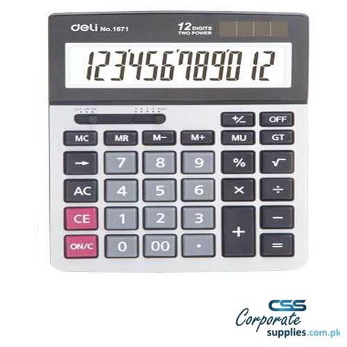 Deli Brand Desktop Calculator 12 Digit E1671