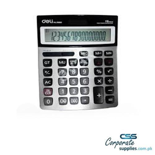 Deli 112-check Calculator 16-digit Metal (E39265)