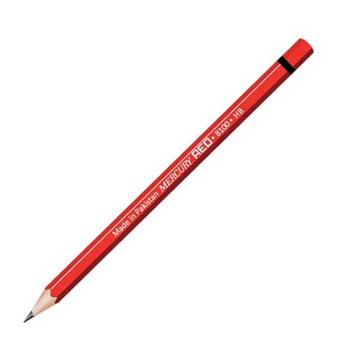 Mercury Red Pencil with Eraser 8110 Box