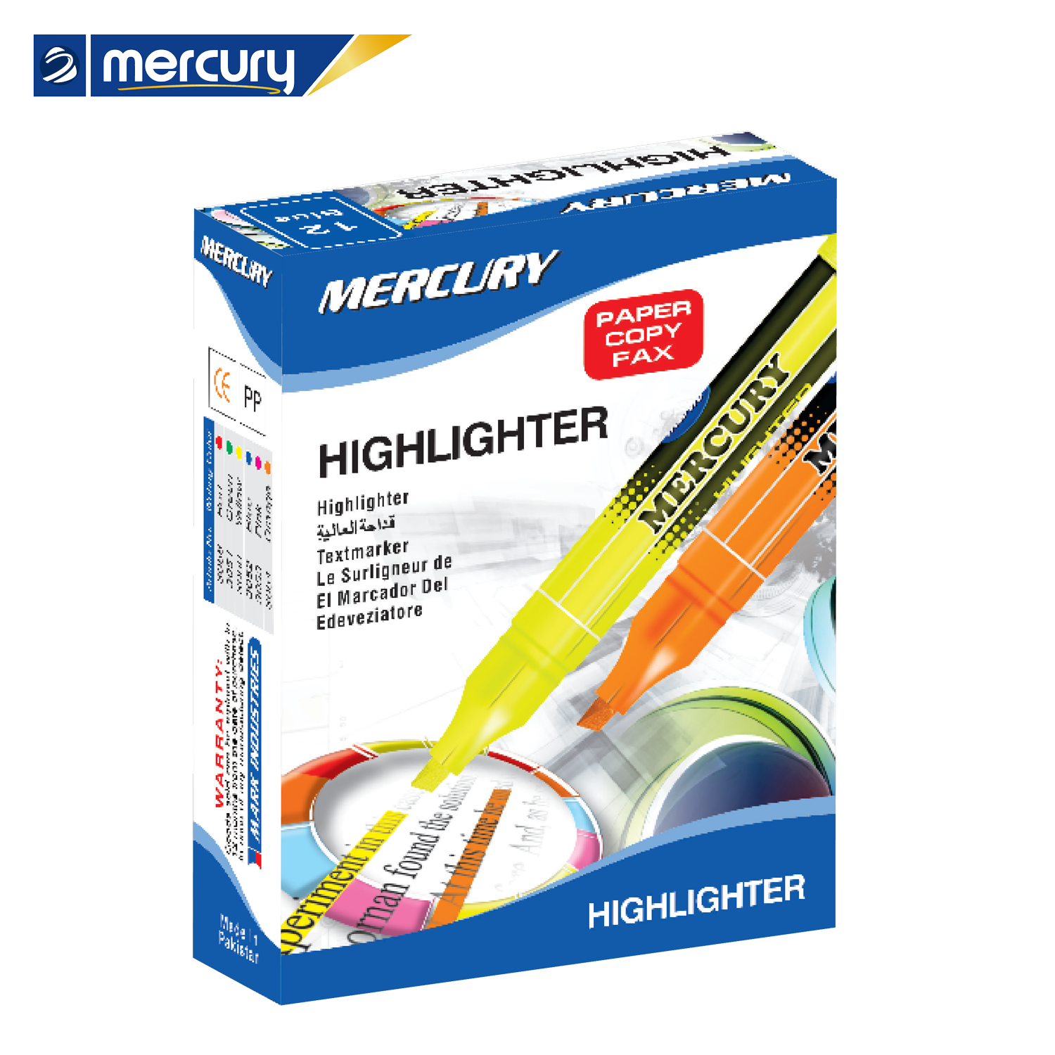 Mercury Highlighter Round (12 Pcs)