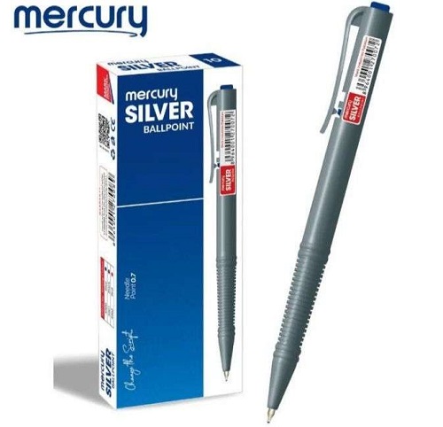Mercury Silver Ballpoint (Box of 10 Pcs)