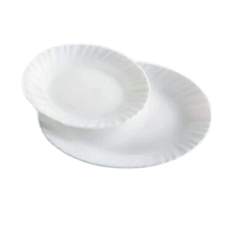 White Melamine Dinner Plate
