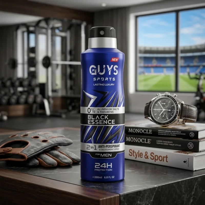 Guys Sports Black Essence Body Spray 200ml