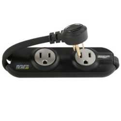 Monster MP OTG400 BK Outlets To Go Power Strip - 4 AC Outlets - Black