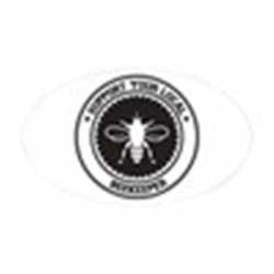 Support Beekeeper Oval Decal by supportlocal