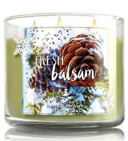 Bath & Body Works 3 Wick Candle 14.5 Oz Fresh Balsam