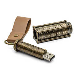 Cryptex- Steampunk USB Drive | ThinkGeek