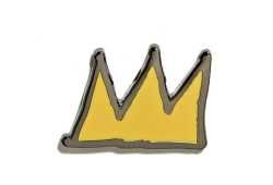 Jean-Michel Basquiat - Crown Pin - Yellow on Black – PINTRILL