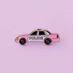 LK City Pink Cop Car pin by laser kitten - pin - ban.do