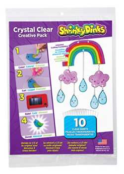 Amazon.com: Shrinky Dinks Crystal Clear 10 Sheet Creative Pack: Toys & Games