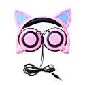 Amazon.com : Cat Ear Headphones, InOpera Wired On-ear Folded Cosplay Fancy Headsetss with LED Flash light for iPhone 6S, Anroid Mobile Phone Computer (Pink) : Sports & Outdoors