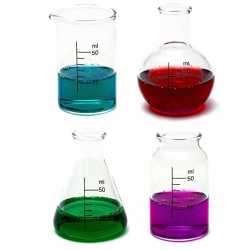 Amazon.com | CKB Ltd Set Of 4 - Laboratory Chemistry Shot Glasses Drinks Shooters 50Ml - Science Themed Novelty Lab Shaped Beaker & Flask: Shot Glasses