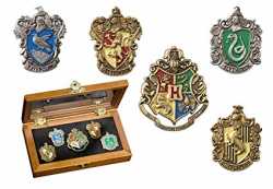 Amazon.com: The Noble Collection Harry Potter House Crest Pin Set: Toys & Games