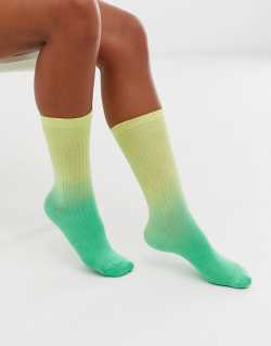 ASOS DESIGN dip dye calf length socks | ASOS